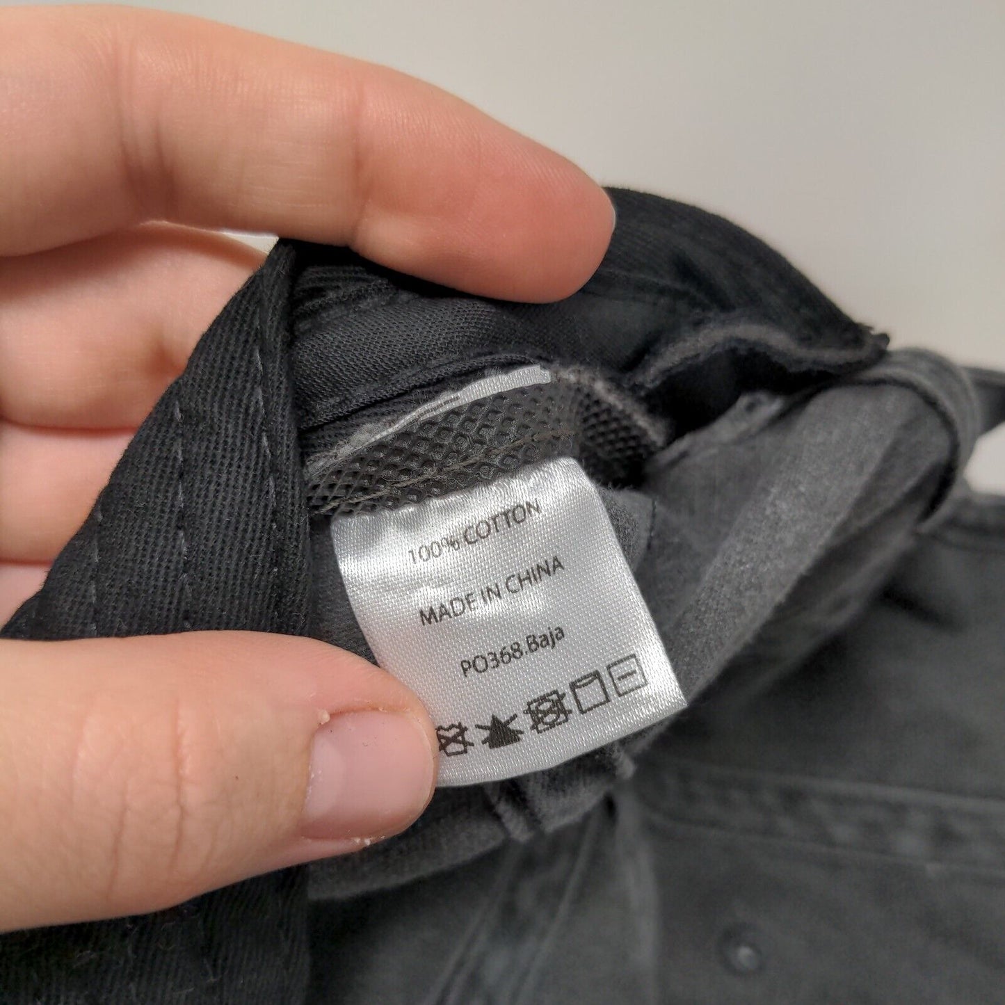 Brave Slideback Hat Gray One Size Embroidered Vent Holes 6 Panel