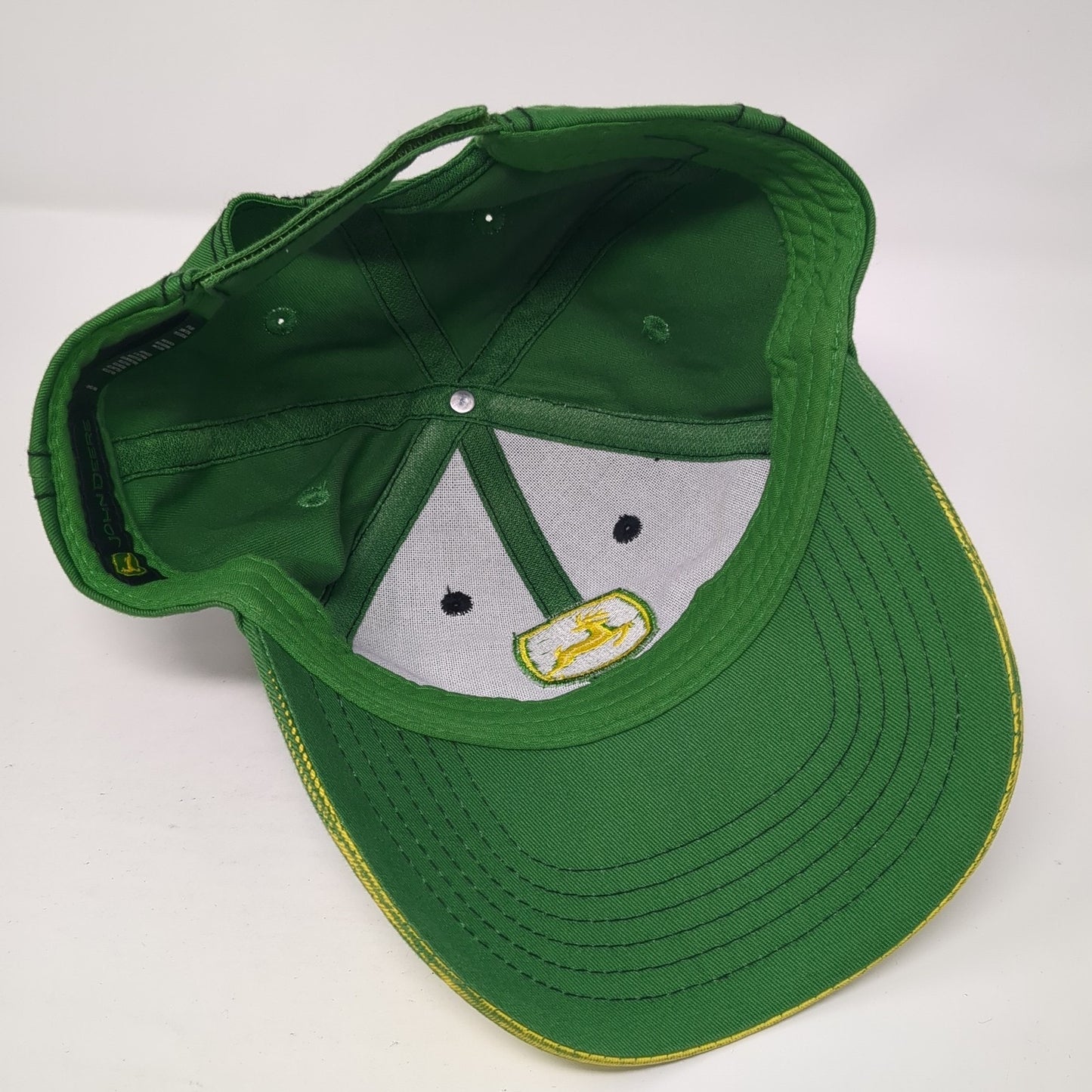 John Deere Strapback Baseball Cap Multicolor One Size Adjustable Embroidered