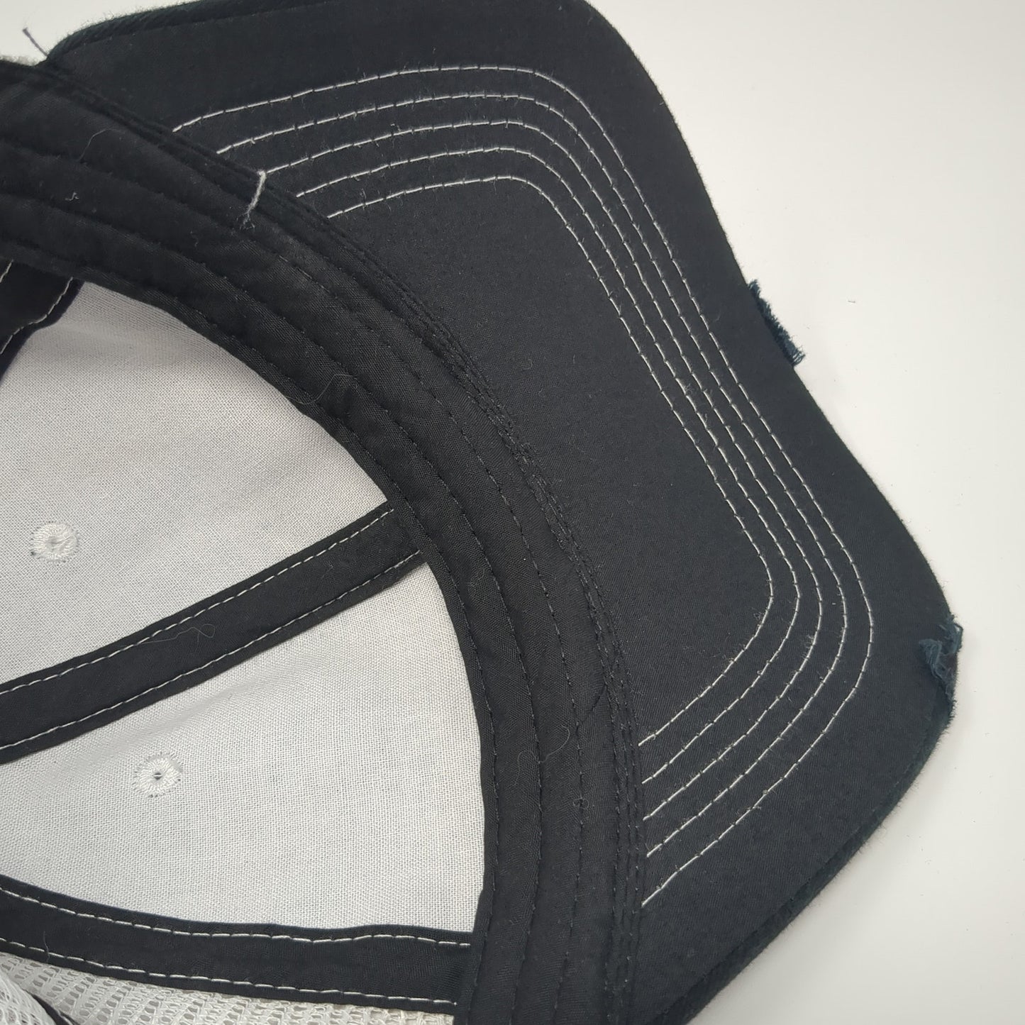 Unbranded Snapback Trucker Hat Black One Size Adjustable Mesh Back Blank