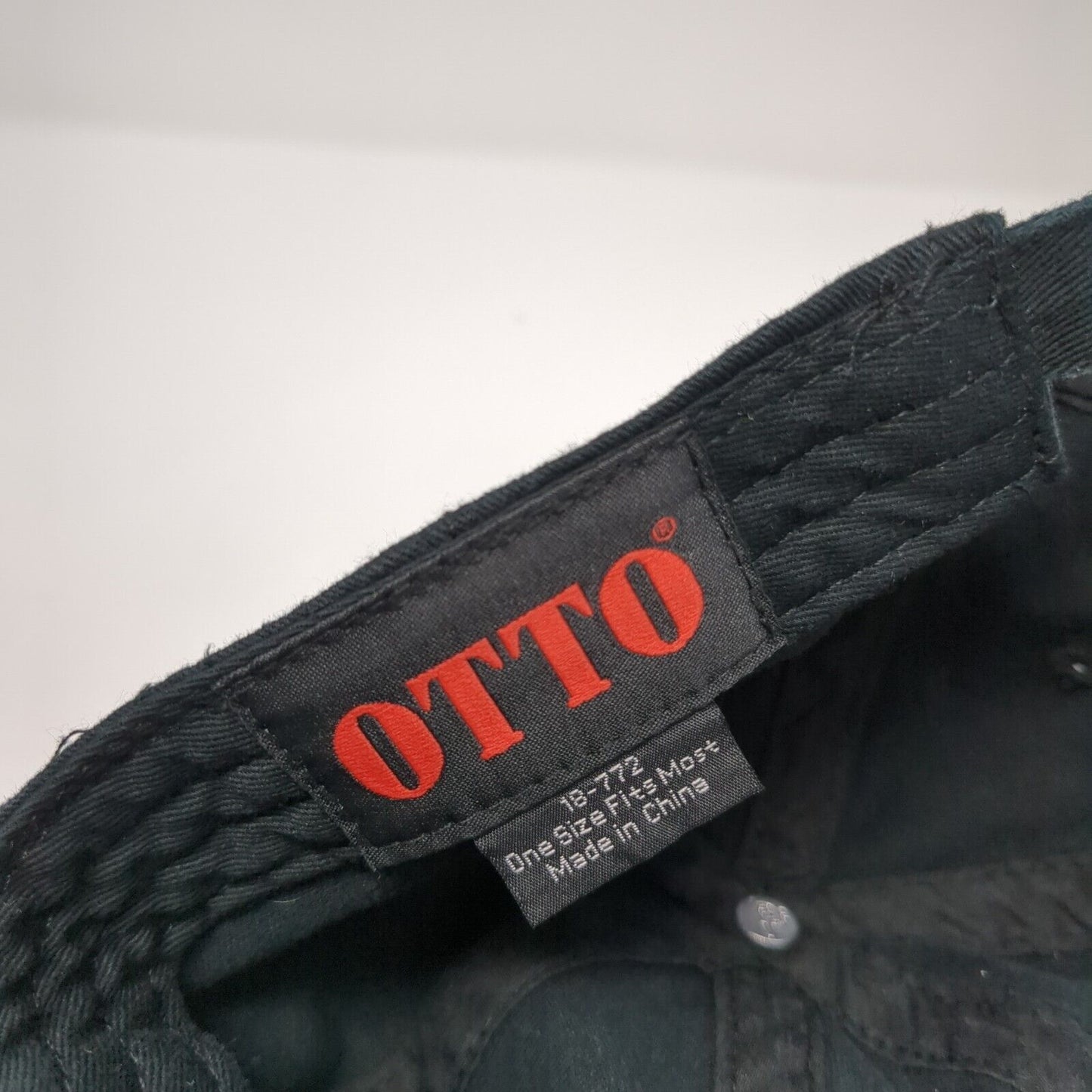 T-O Engineers Slideback Hat Black One Size Adjustable Embroidered Otto