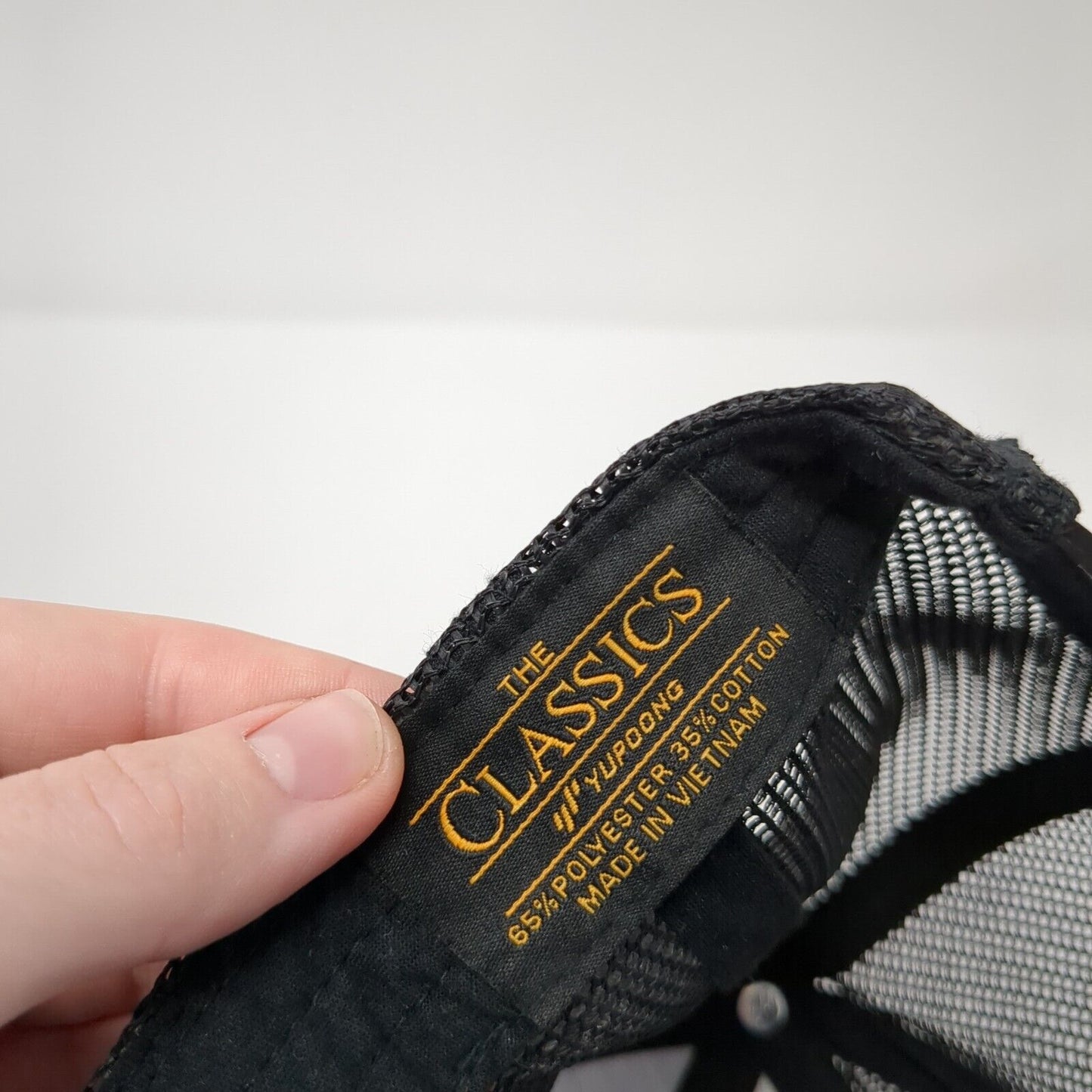 JCA Underground Snapback Trucker Hat Black One Size Mesh Back Yupoong