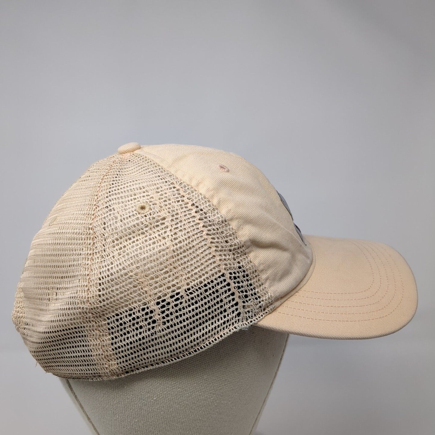 Carhartt Snapback Trucker Hat Tan One Size Adjustable Embroidered Mesh Back