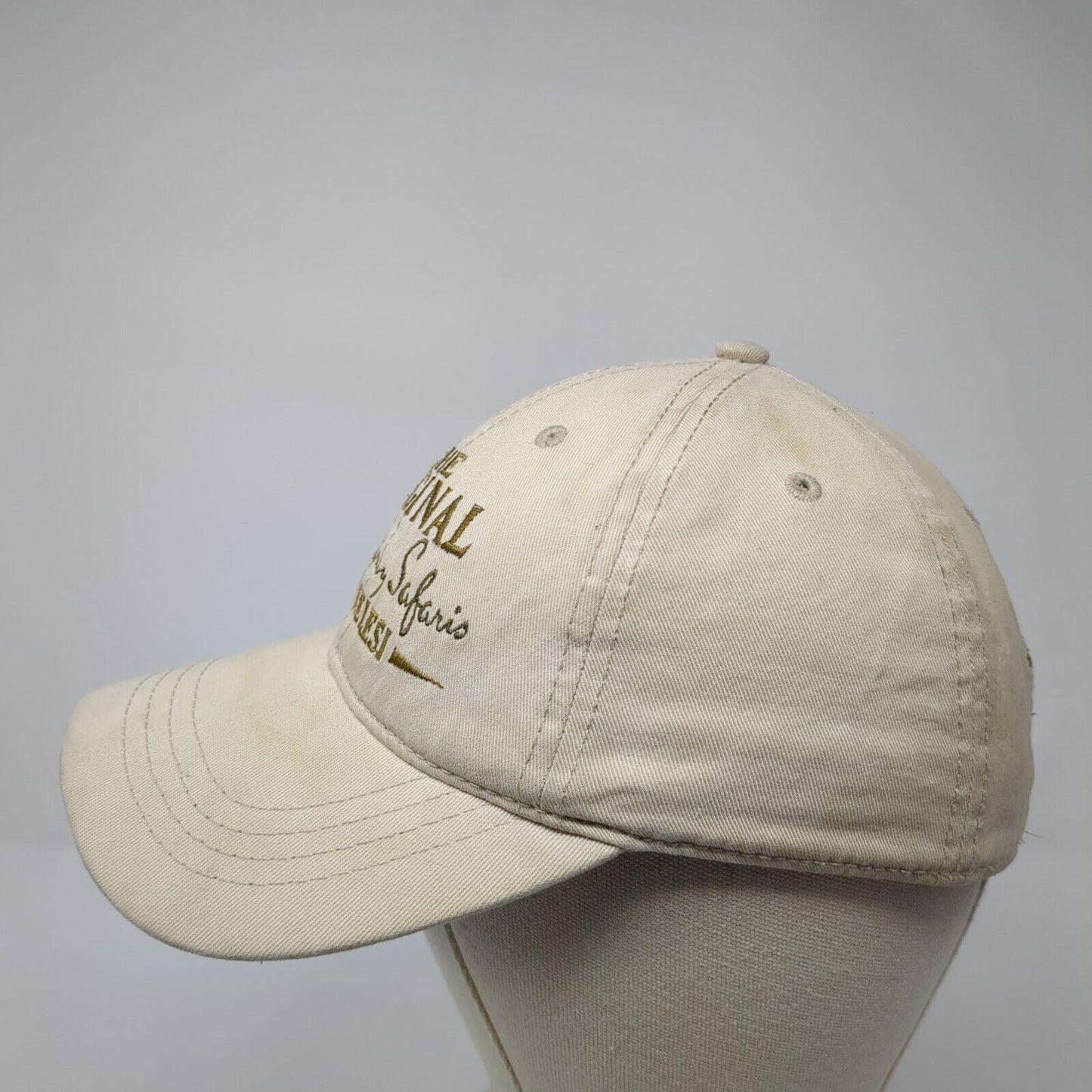 The Original Tim Melesi Slideback Hat Tan One Size Adjustable 6 Panel