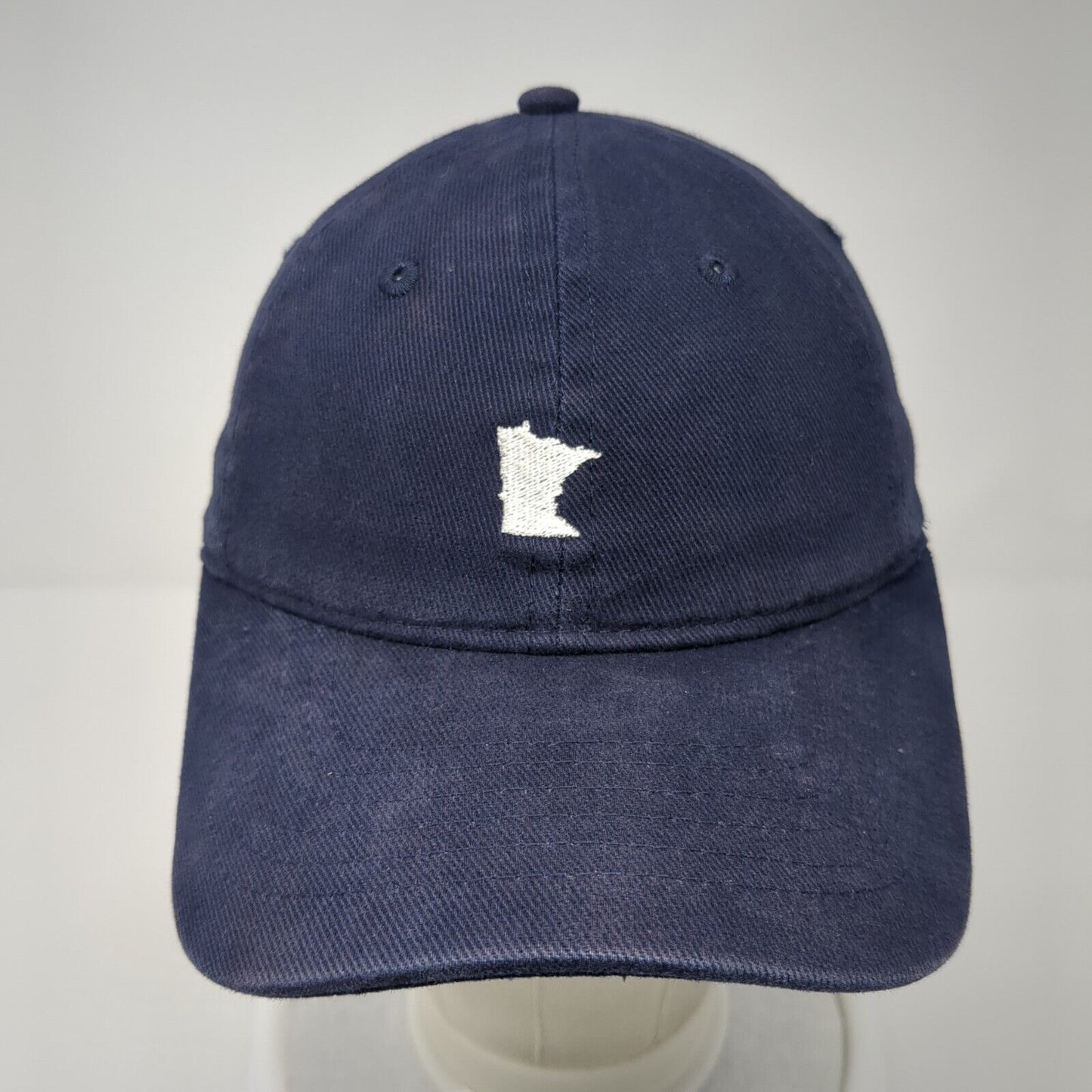 Minnesota State Map Slideback Hat Blue One Size Adjustable Sportsman