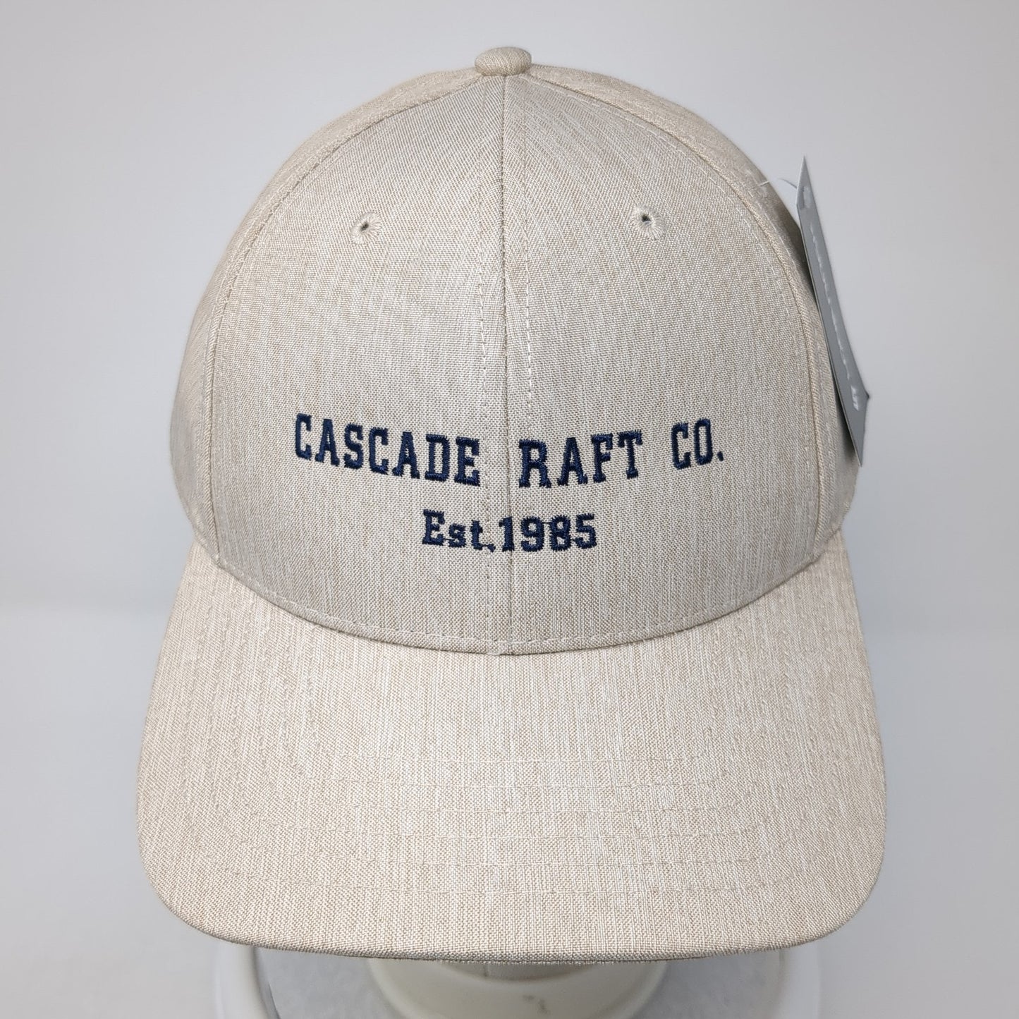 Cascade Raft Co. Est 1985 Snapback Hat Beige One Size Adjustable Lone Rock