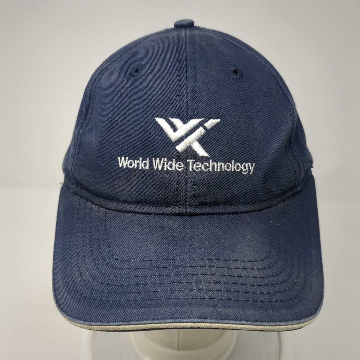 World Wide Technology Slideback Hat Blue One Size Adjustable 6 Panel
