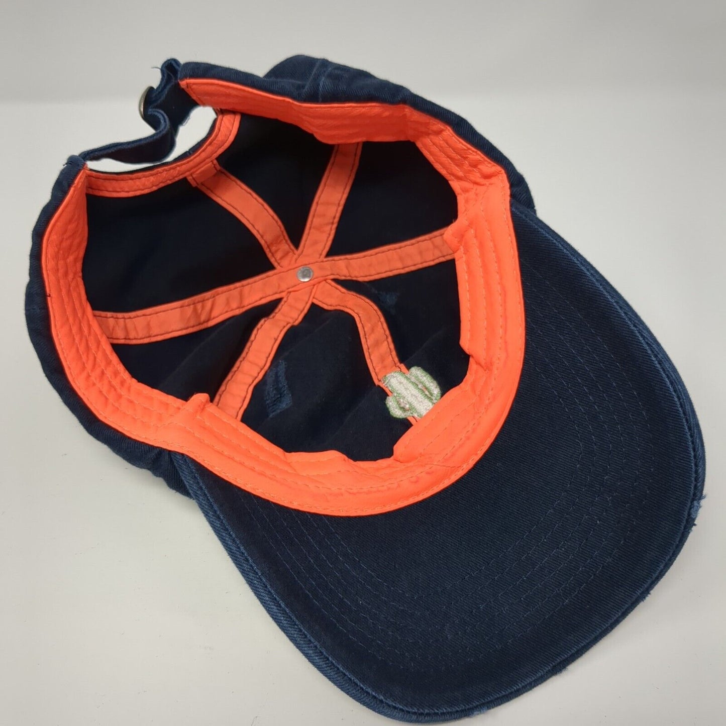 Cactus Slideback Hat Blue One Size Adjustable Embroidered 6 Panel