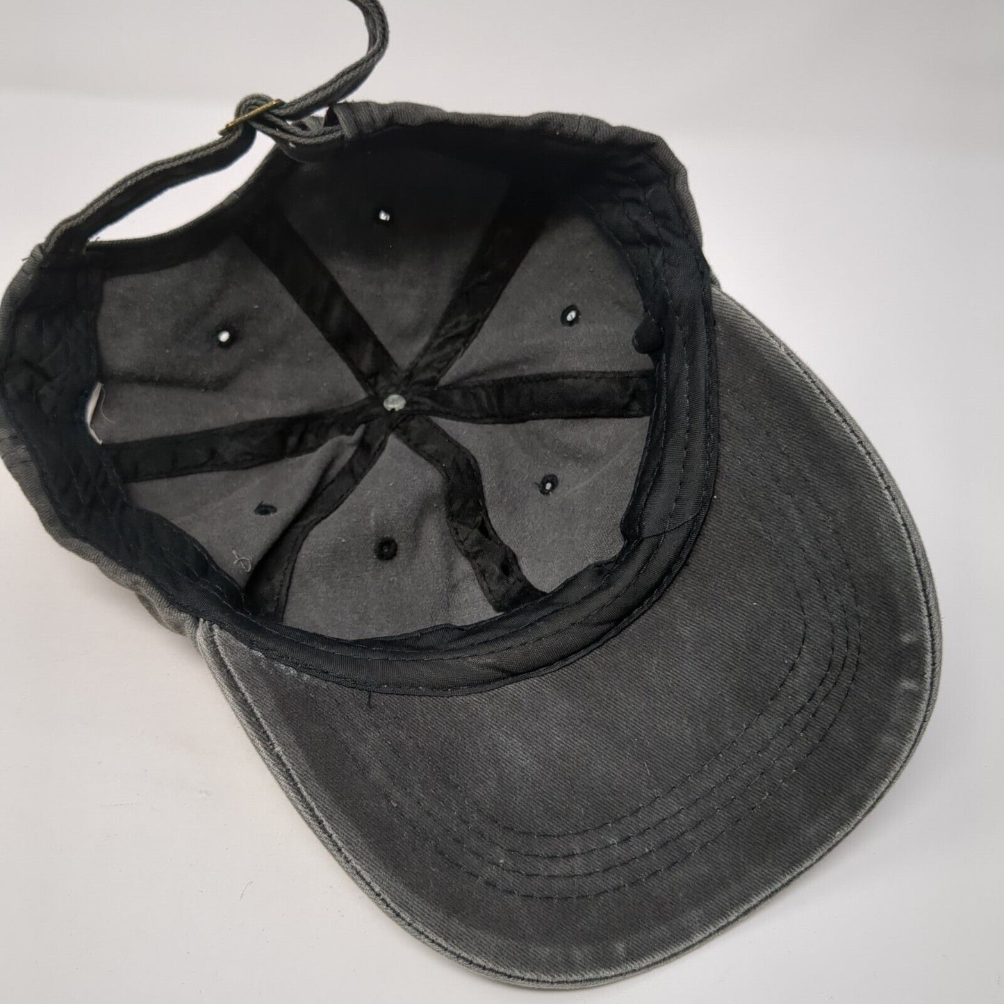 Young Gifted Black Slideback Hat Gray One Size Adjustable 6 Panel