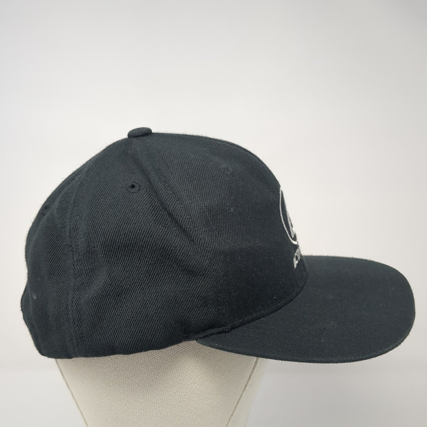 Active Ent. Snapback Hat Black One Size Adjustable Embroidered Classics Yupoong
