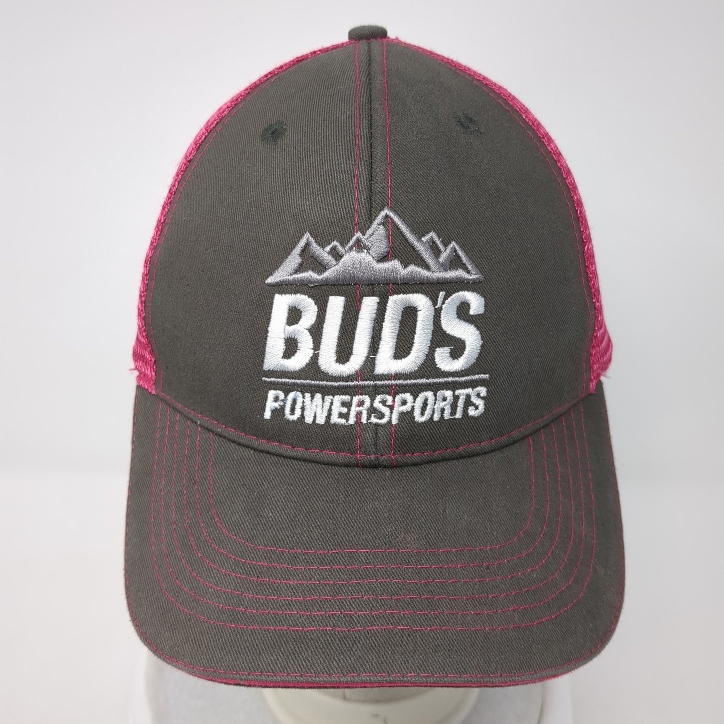 Bud's Powersports Strapback Trucker Hat Multicolor One Size Mesh Back