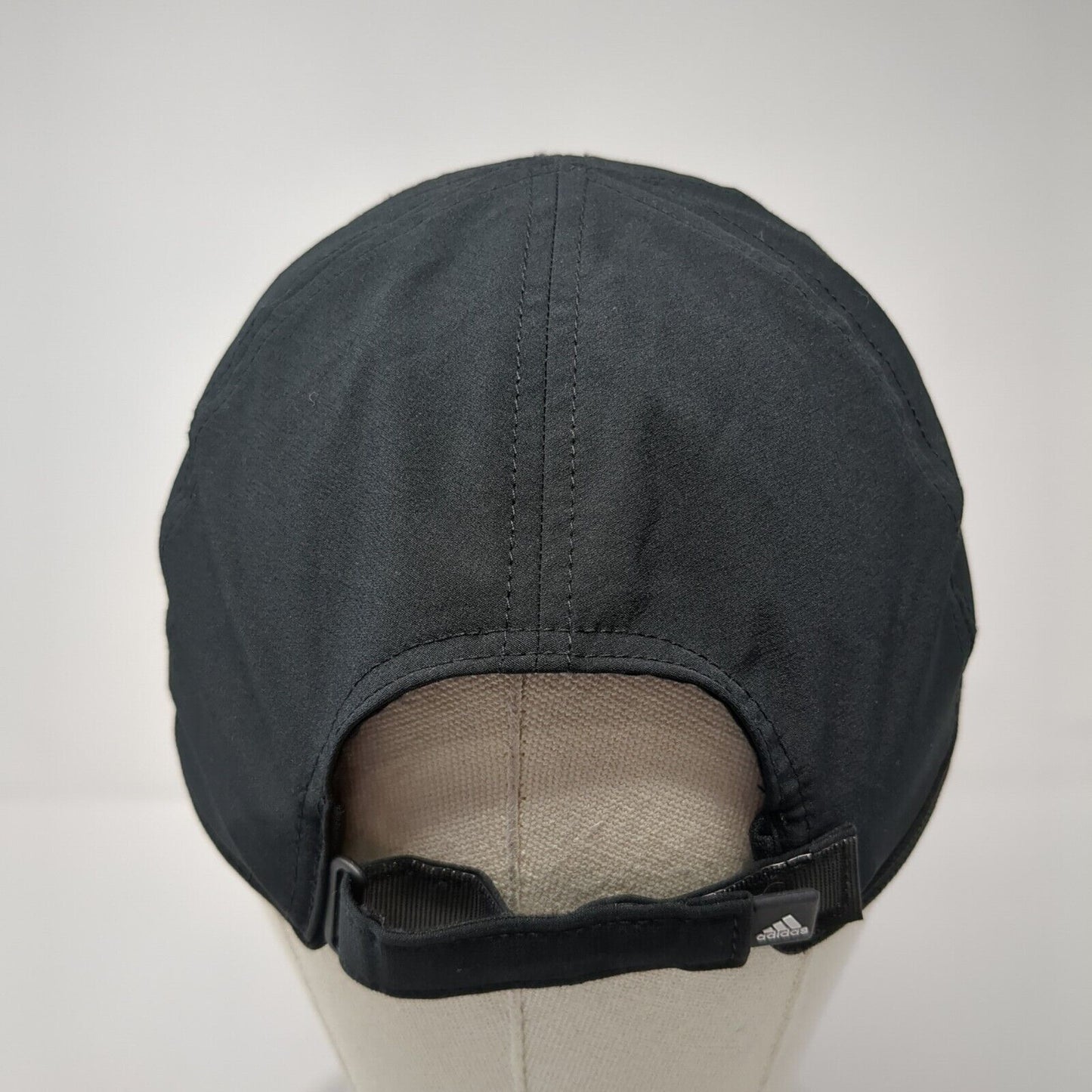 Adidas Climalite Strapback Hat Black One Size Adjustable Breathable 6 Panel