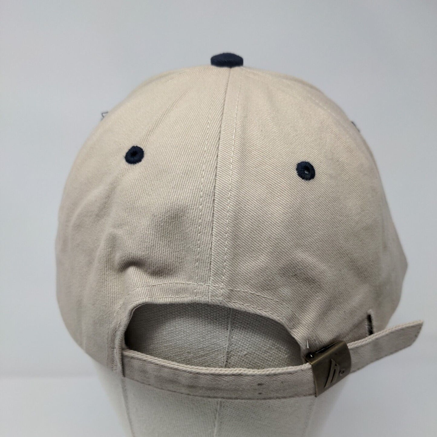 Aruba Palm Tree Slideback Hat Tan OSFA Adjustable Embroidered 6 Panel