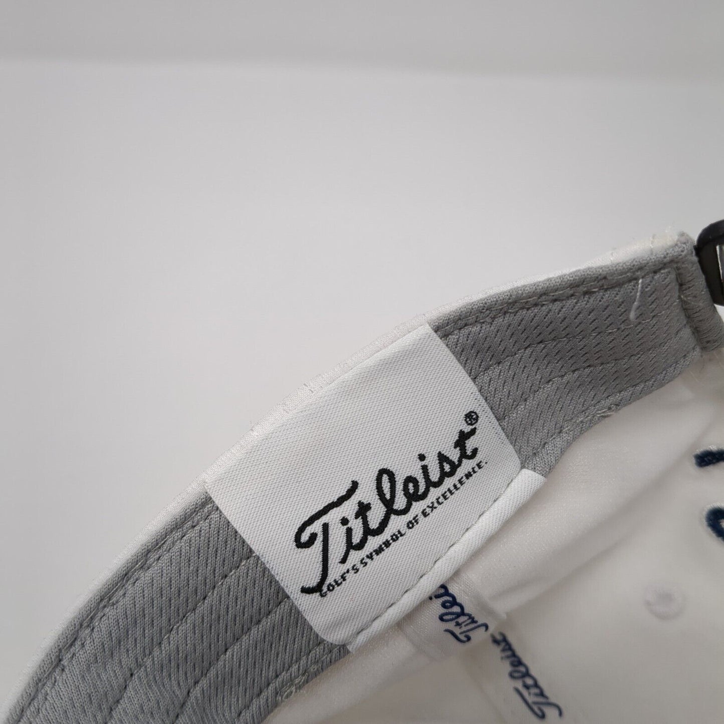 Titleist Pro V1 Strapback Golf Hat White One Size Embroidered 6 Panel