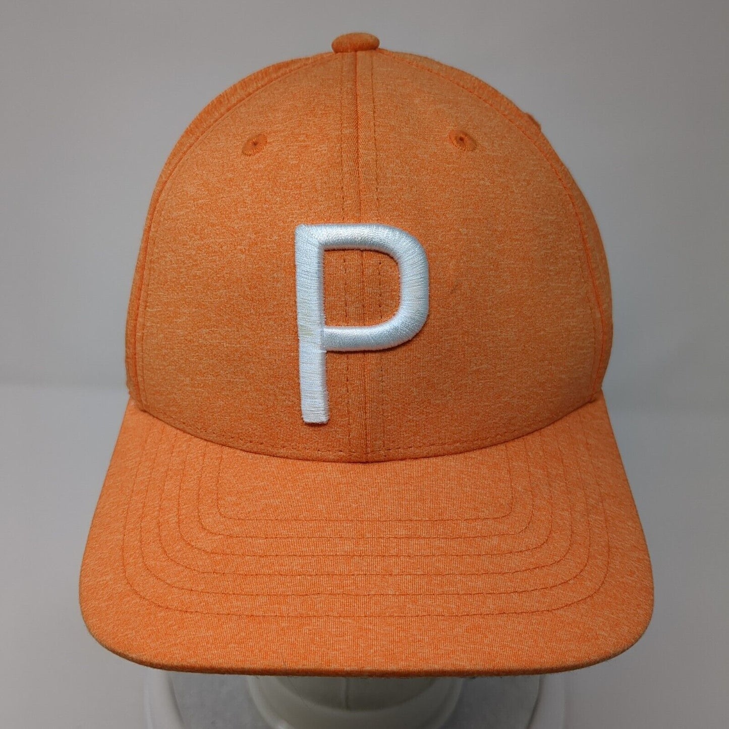 Letter P Puma Snapback Hat Orange Youth One Size 110 Tour Exclusive