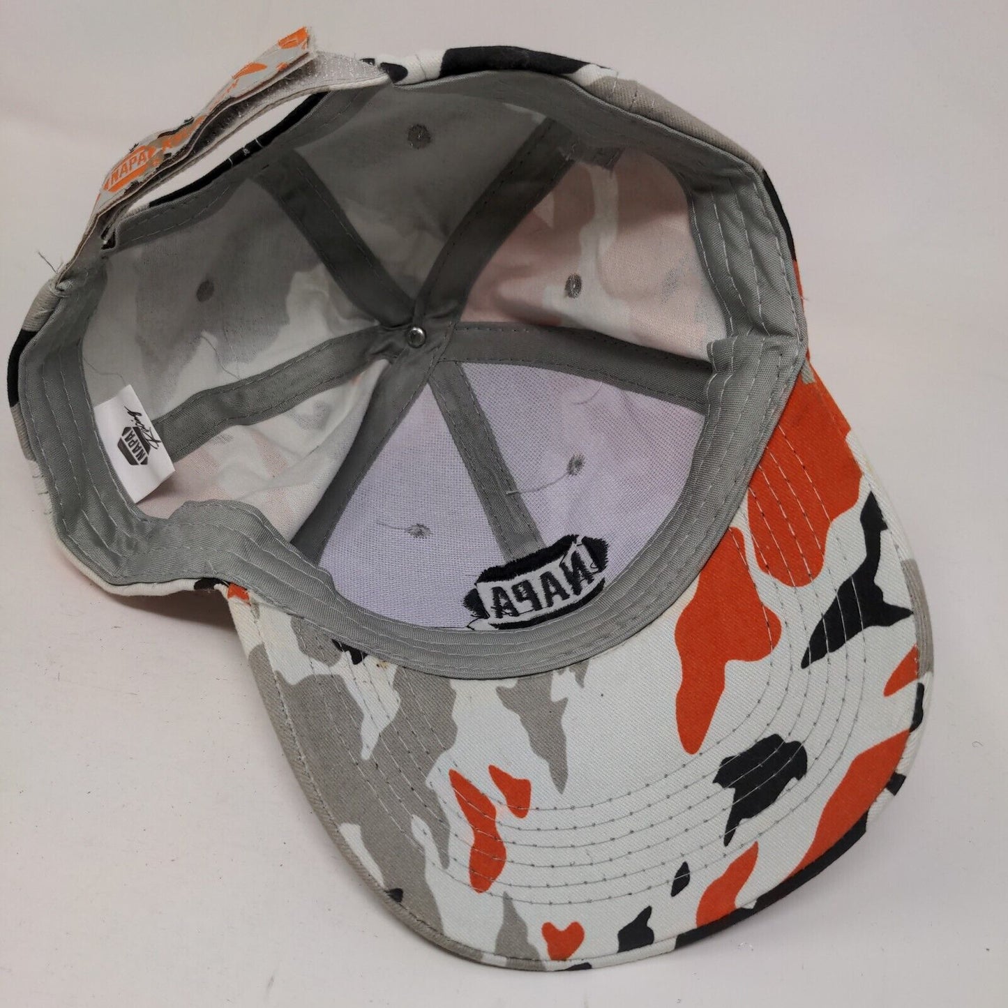 NAPA Racing Strapback Hat Camouflage OSFM Adjustable Embroidered 6 Panel