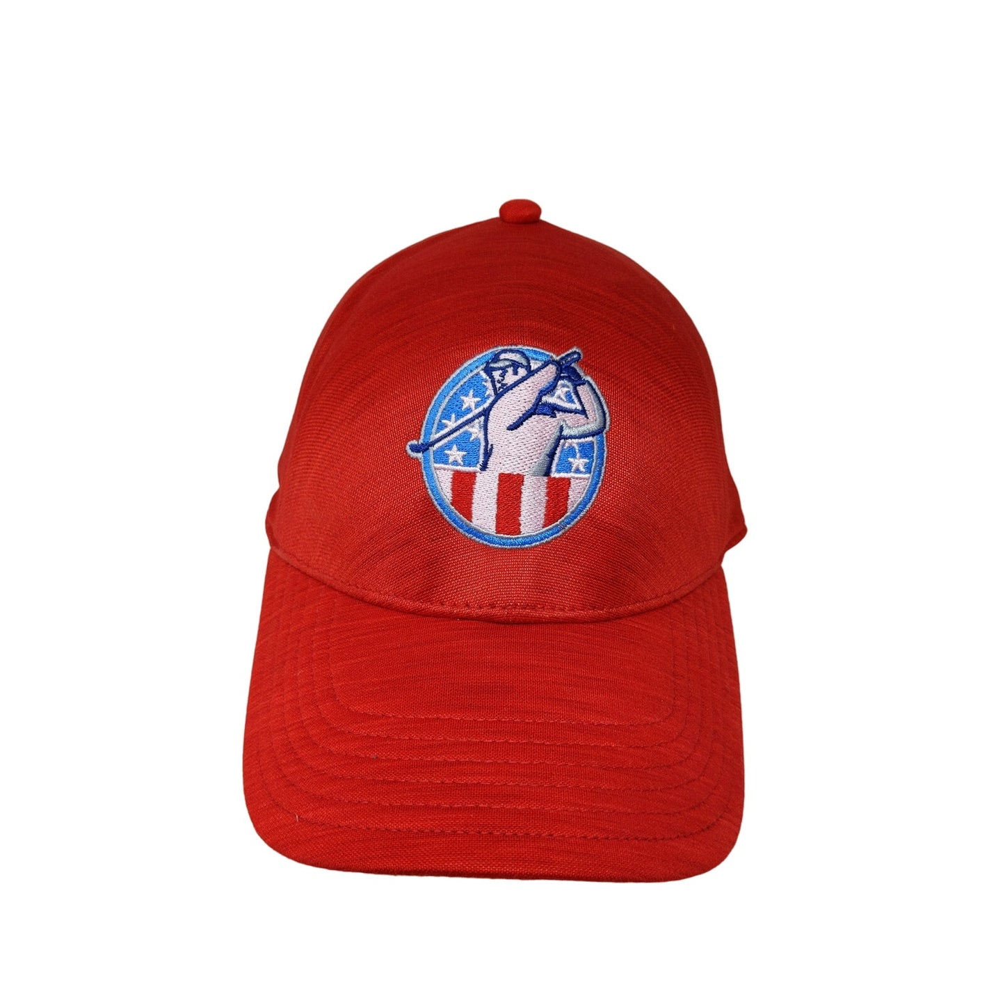 Seamless One Touch Q3 Outdoor Cap Strapback OSFM Golf Logo Embroidered Red