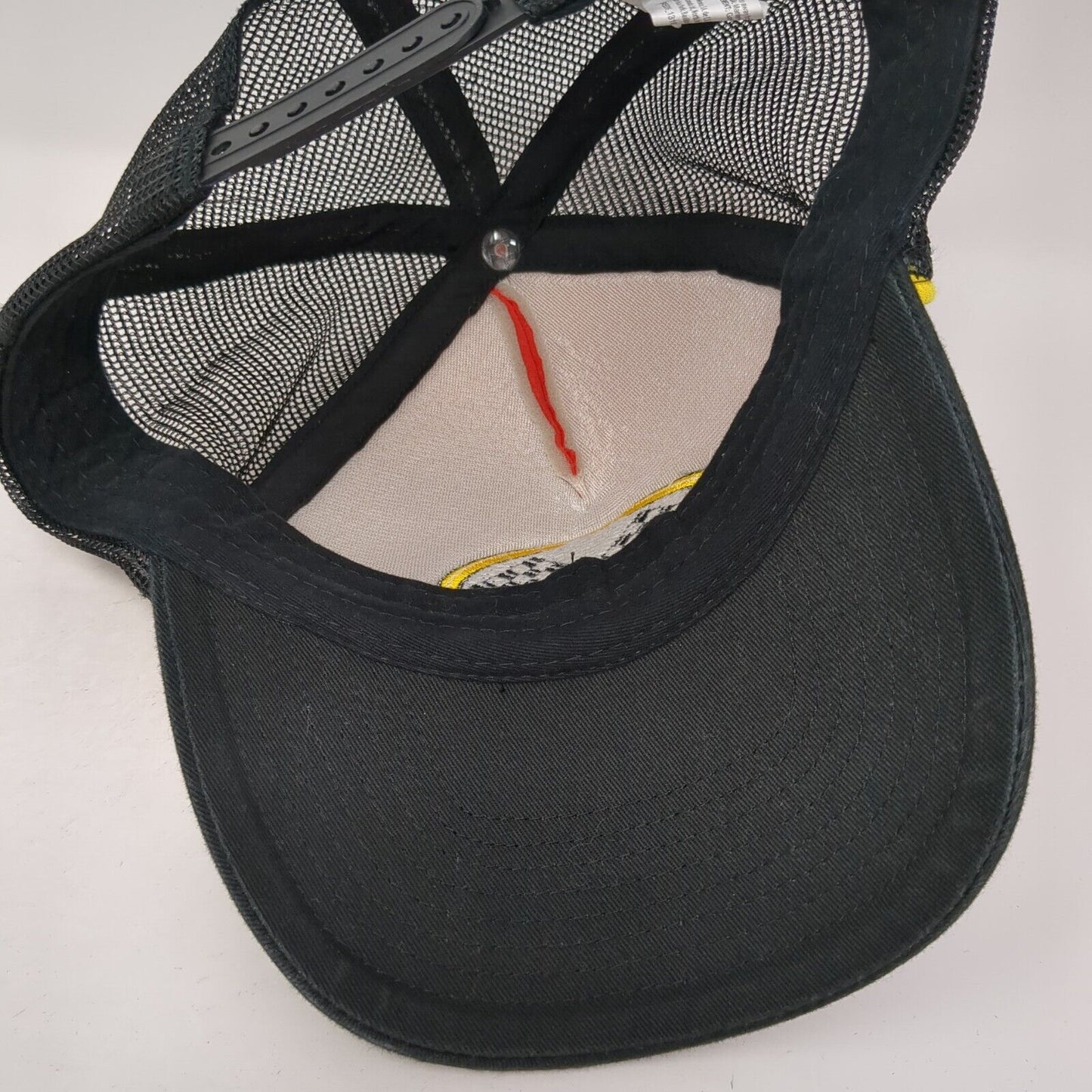 Amscan Auto Racing Flag Snapback Trucker Hat Multicolor OS Embroidered Mesh Back