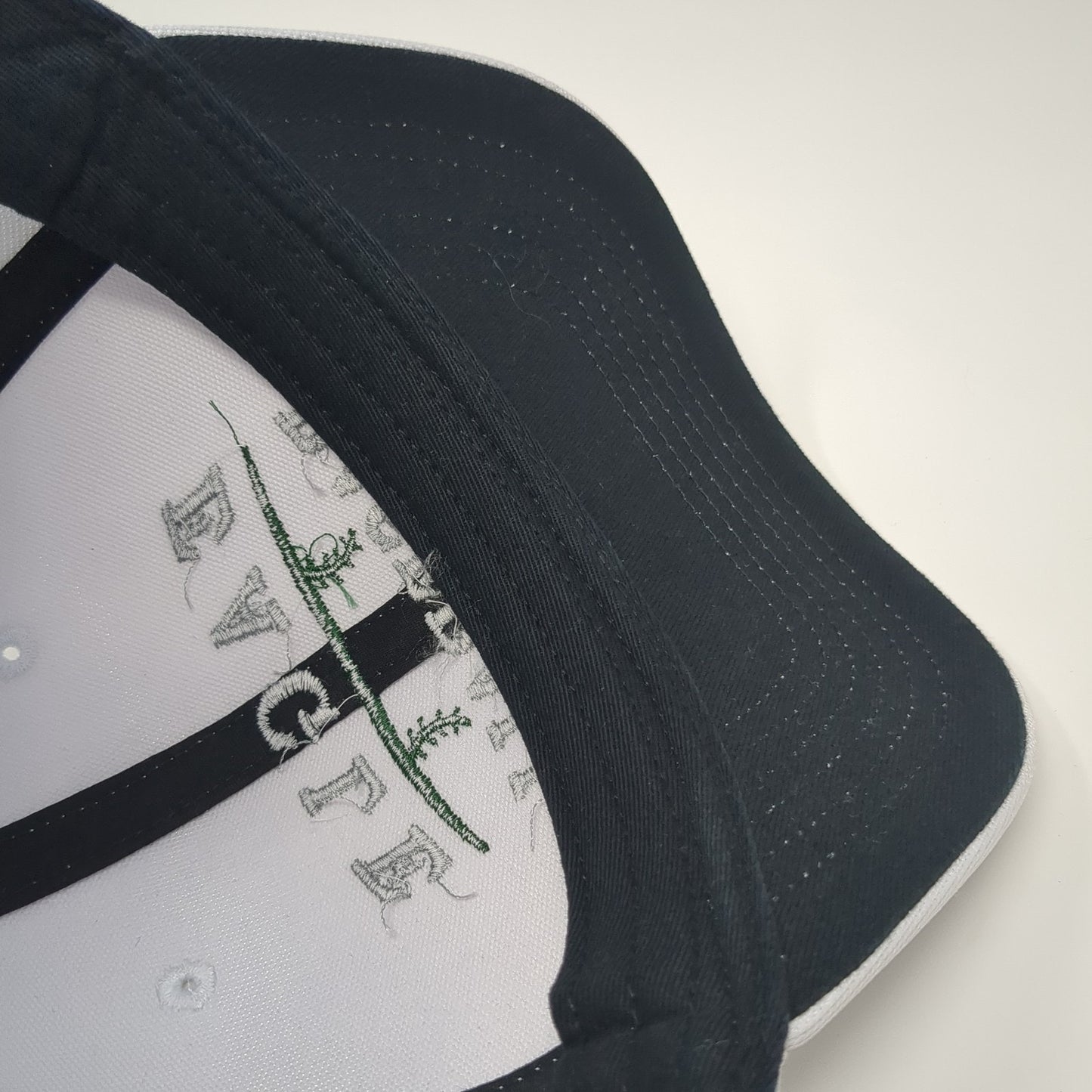 Eagle Baseball Strapback Hat White One Size Adjustable Solid Fanthread