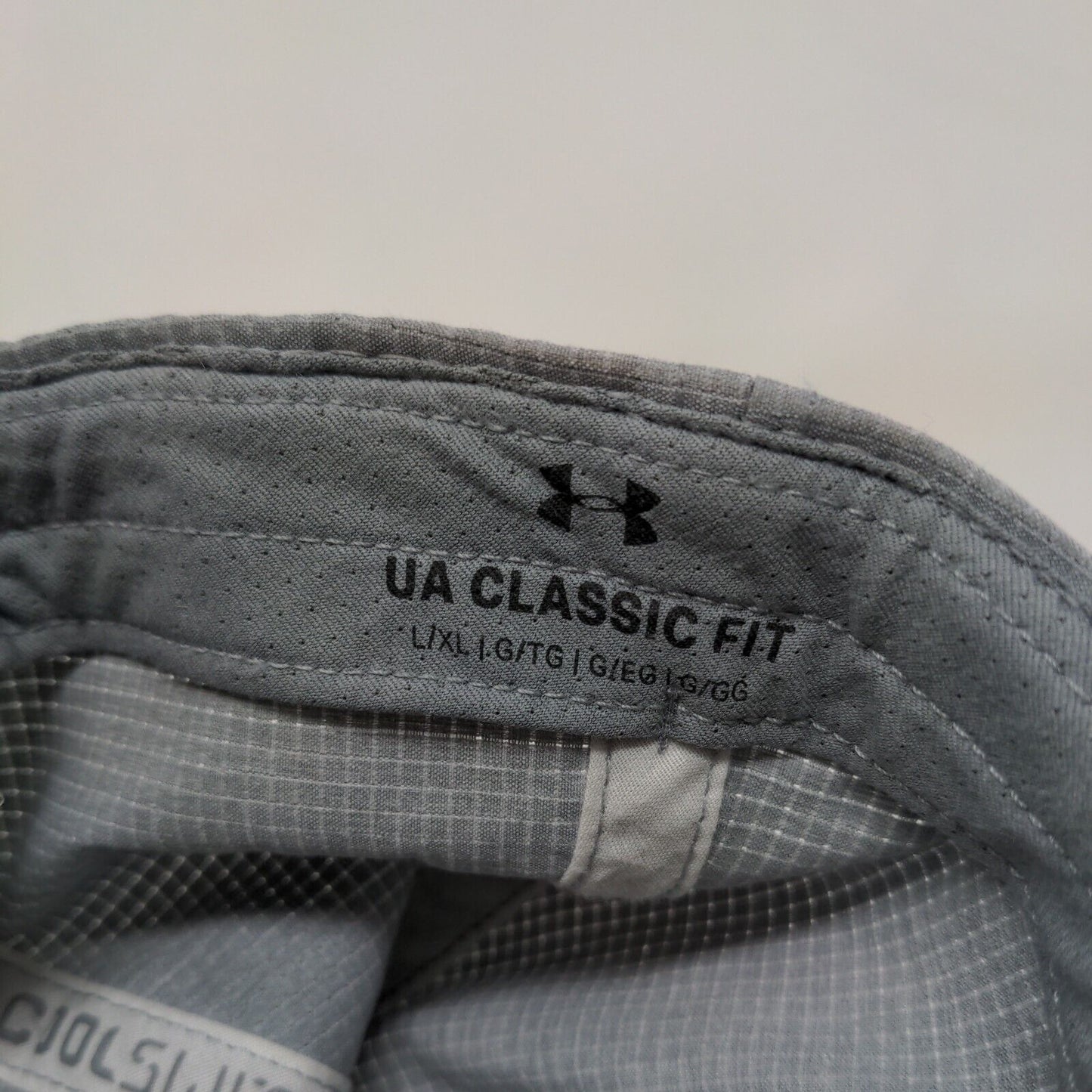 Under Armour Fitted Hat Gray L/XL Classic Fit Lightweight Cool Switch