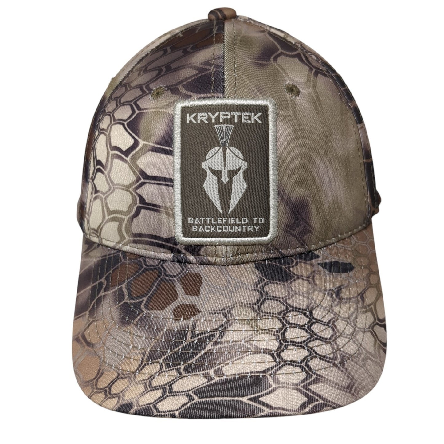 Kryptek Logo Patch Strapback Hat Multicolor Camo One Size Outdoor Cap