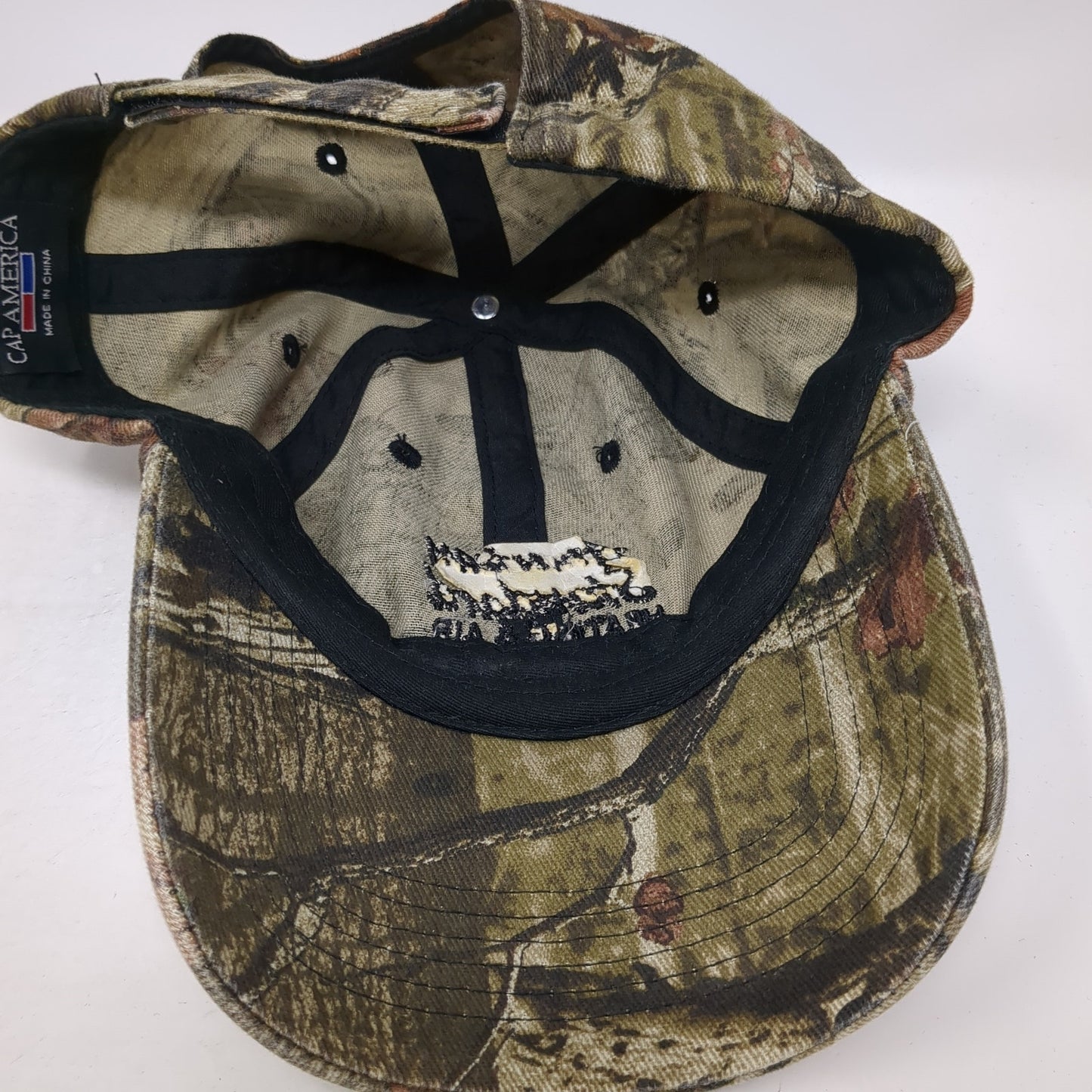 American Standard Strapback Hat Multi One Size Camo Hunting Cap America