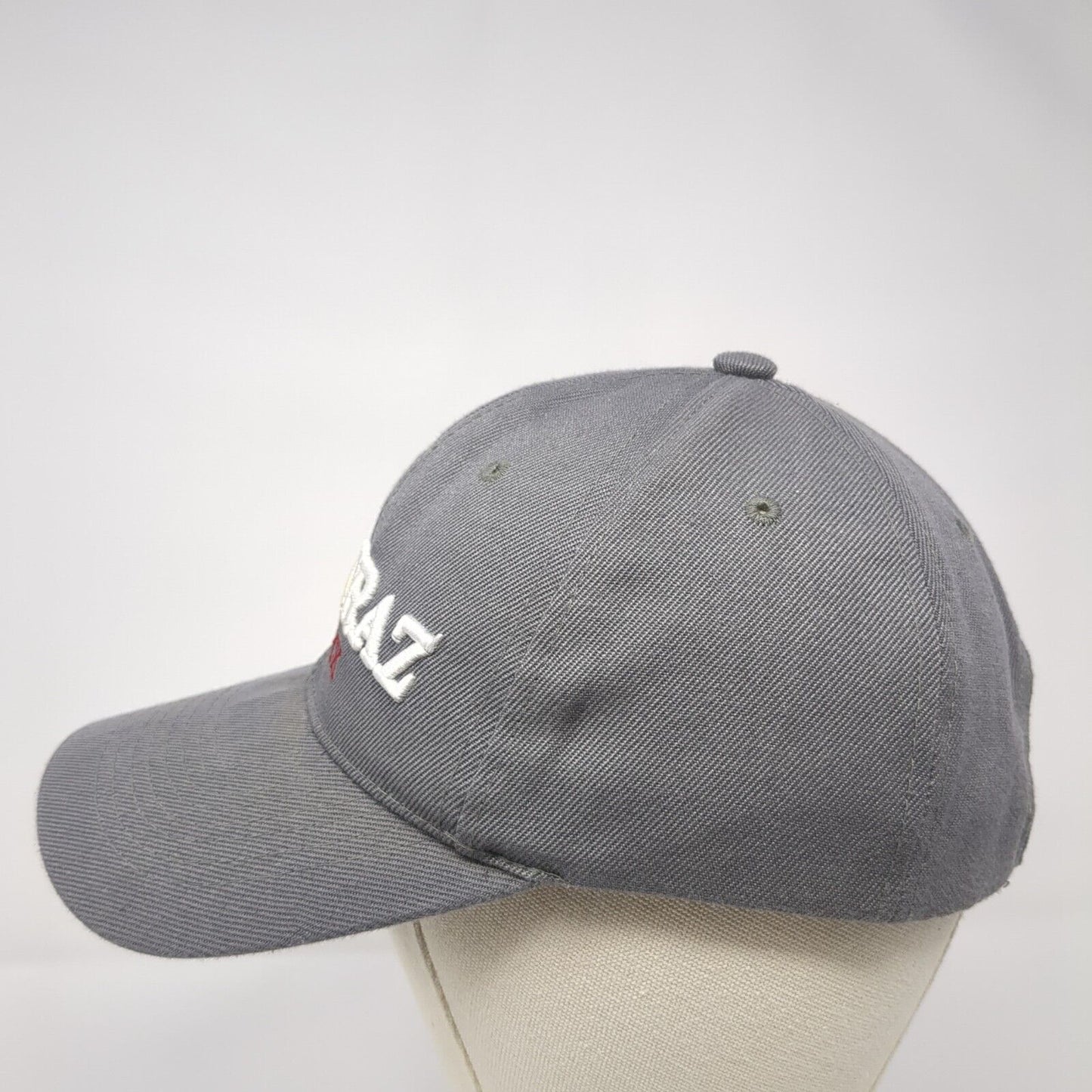 Alcatraz Strapback Hat Gray One Size Adjustable Embroidered 6 Panel Lanza