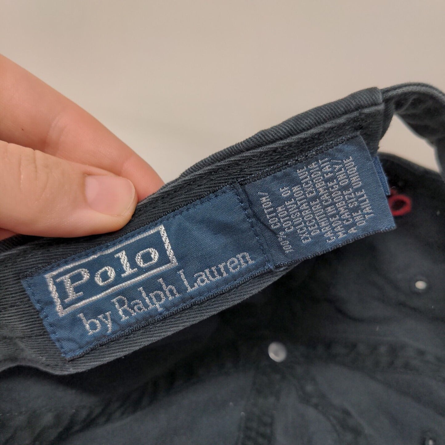 Polo Ralph Lauren Slideback Hat Blue One Size Adjustable Embroidered Pony Cotton