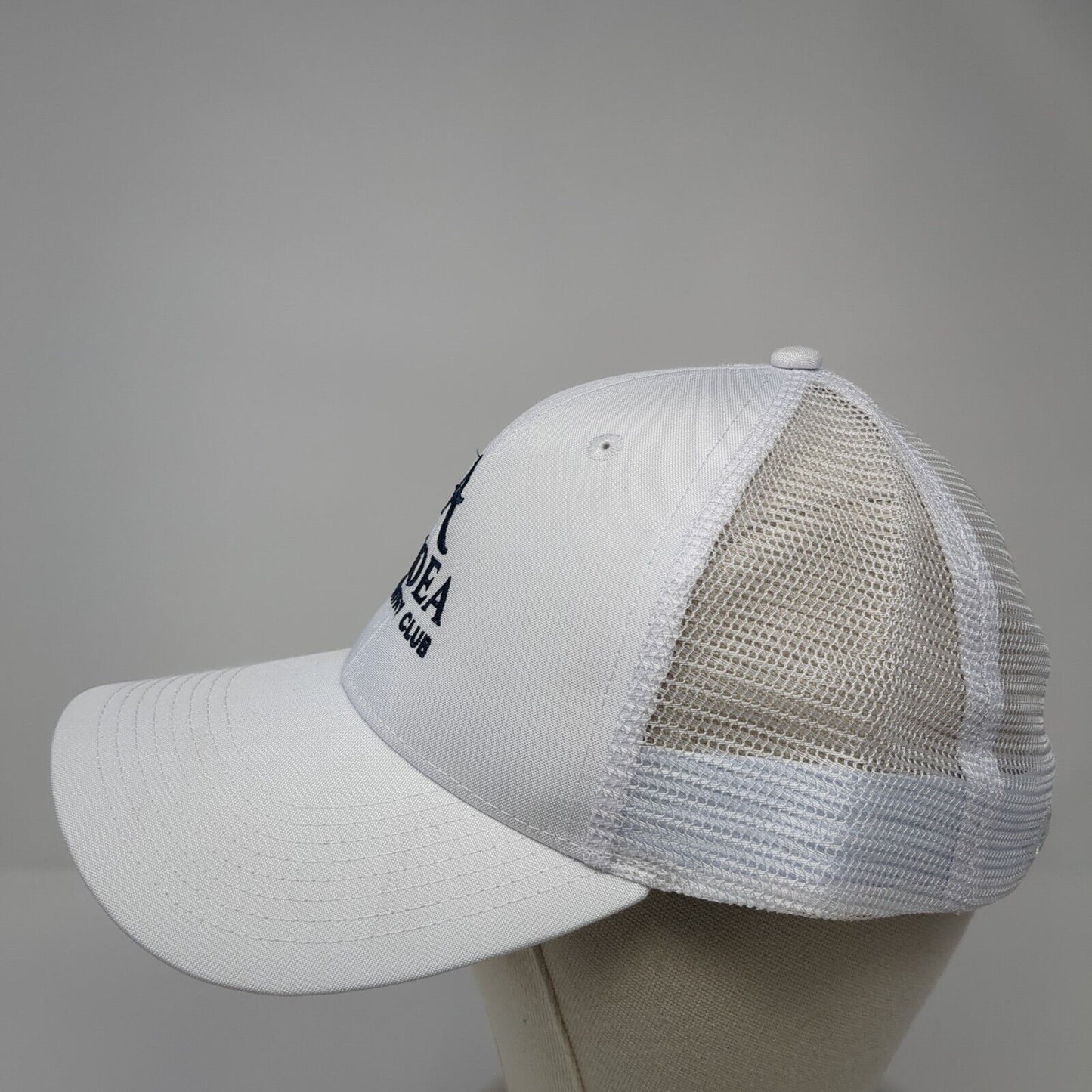 Ardea Country Club Snapback Trucker Hat White OS Classic Fit Mesh Back Ahead