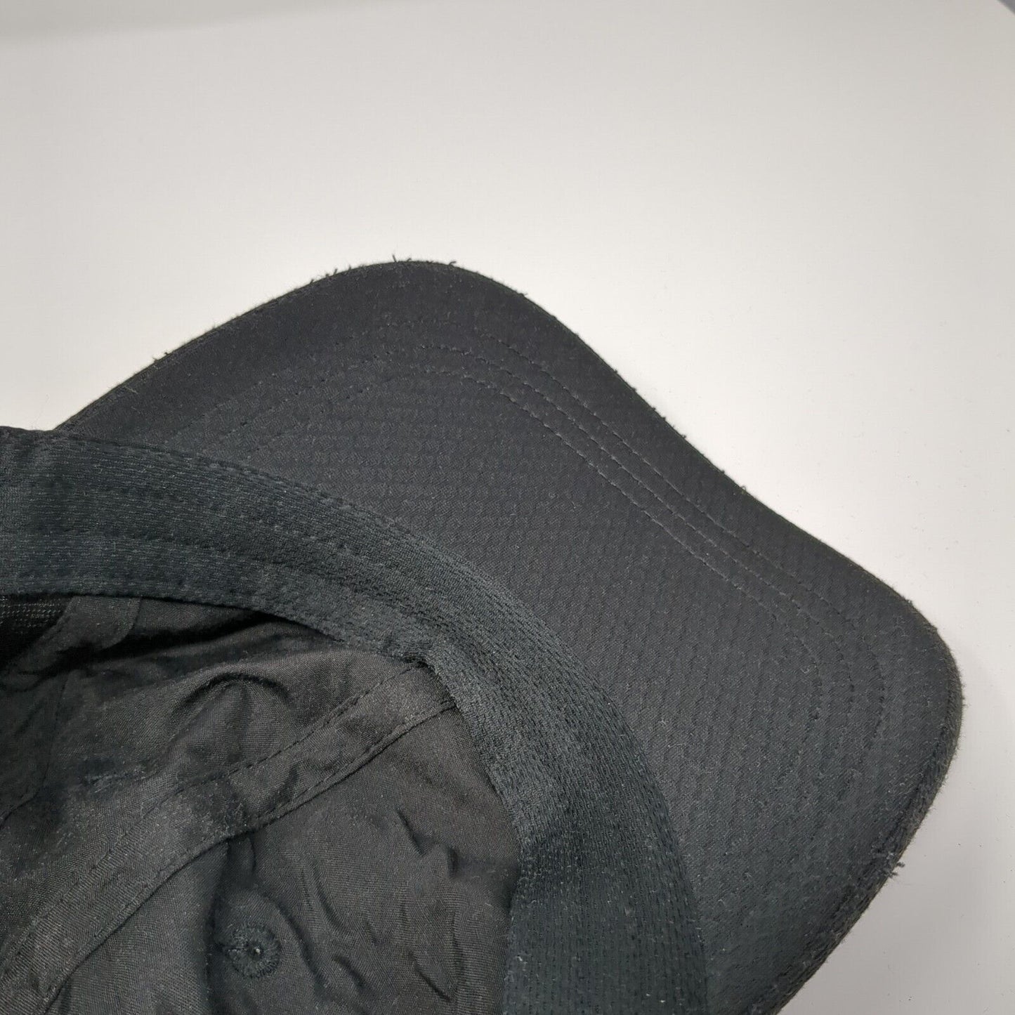 Gaiam Slideback Hat Black One Size Adjustable Solid 6 Panel Vent Holes
