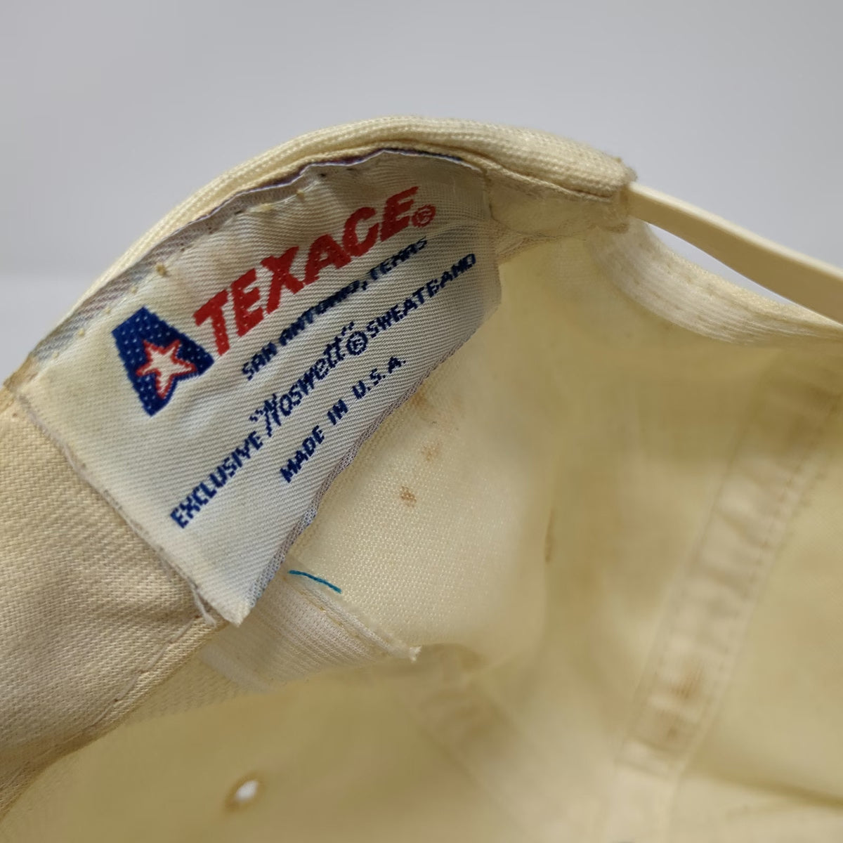 Texace Trucker Beige Stevie Ray Vaughan Double Trouble Guitar Rope Hat Vintage