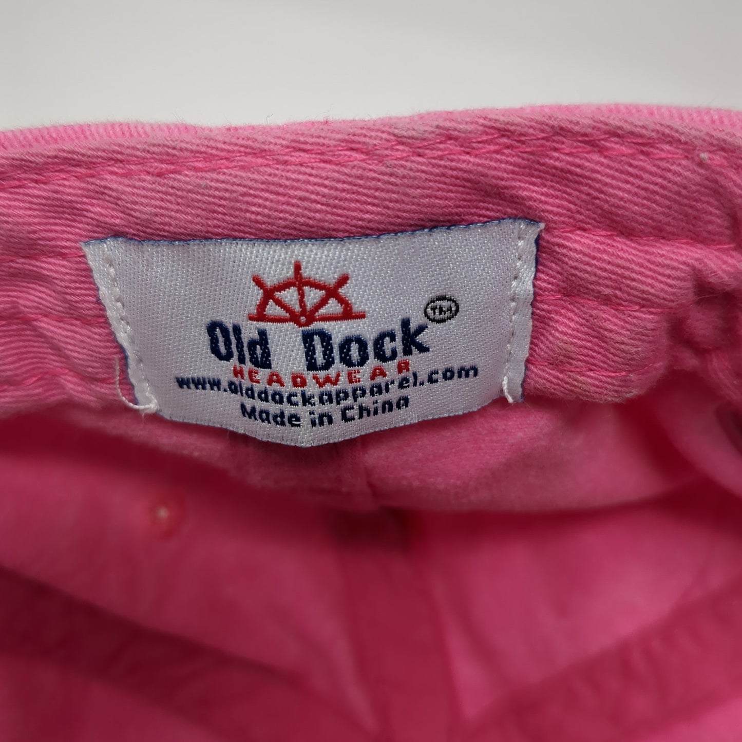 Biloxi Beach Mississippi Strapback Hat Pink One Size Adjustable Old Dock