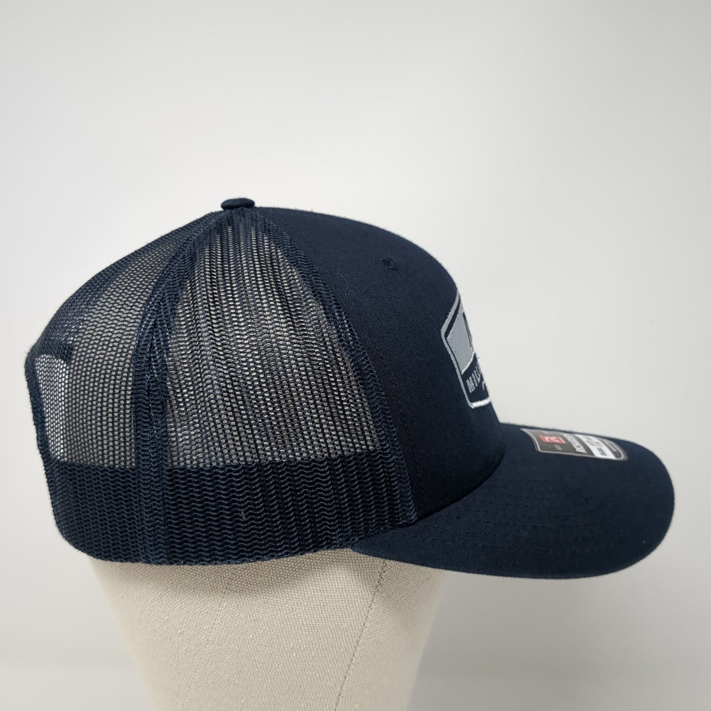 Millenkamp Snapback Trucker Hat Blue One Size Adjustable Mesh Back Richardson