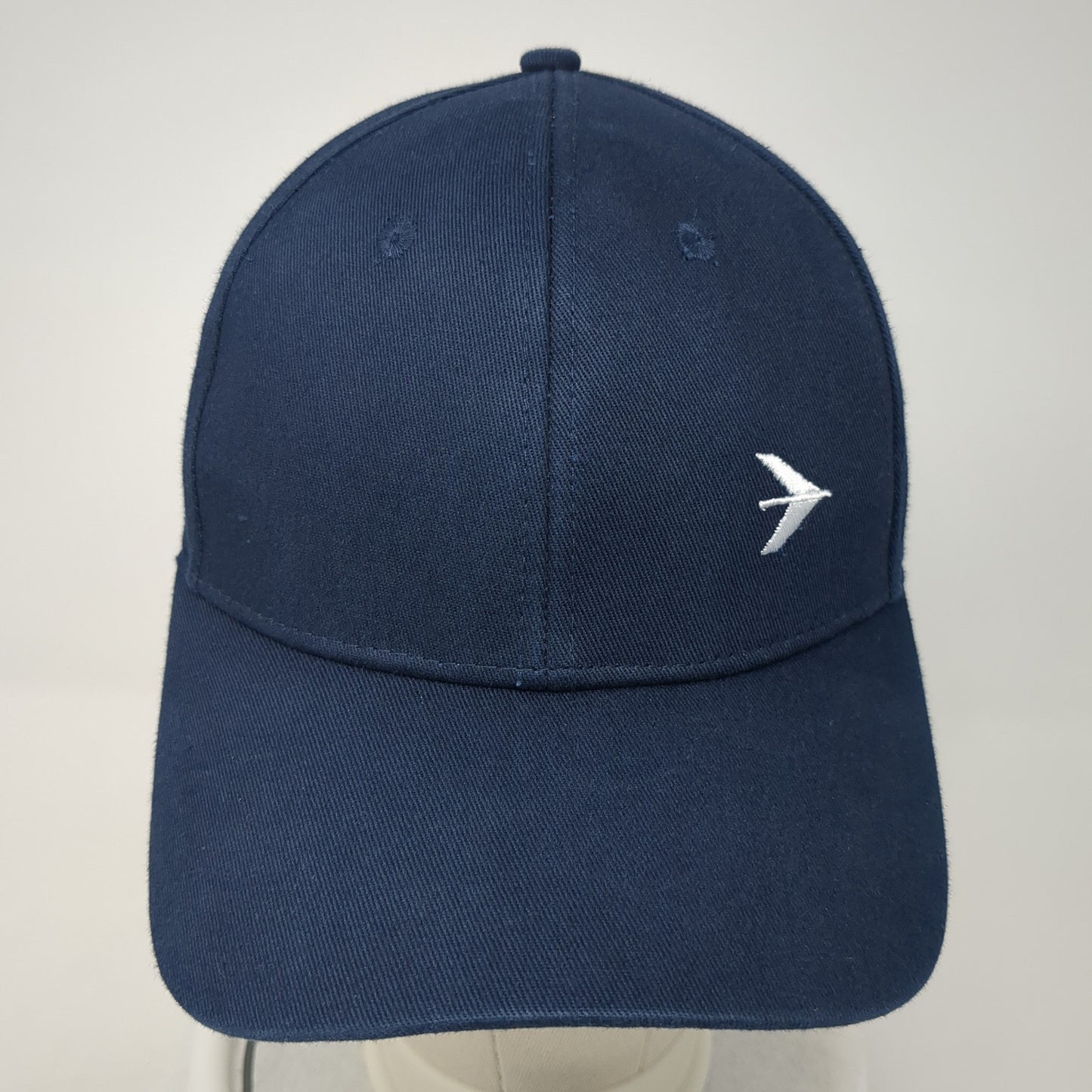 Embraer Slideback Hat Blue One Size Adjustable Embroidered Logo 6 Panel