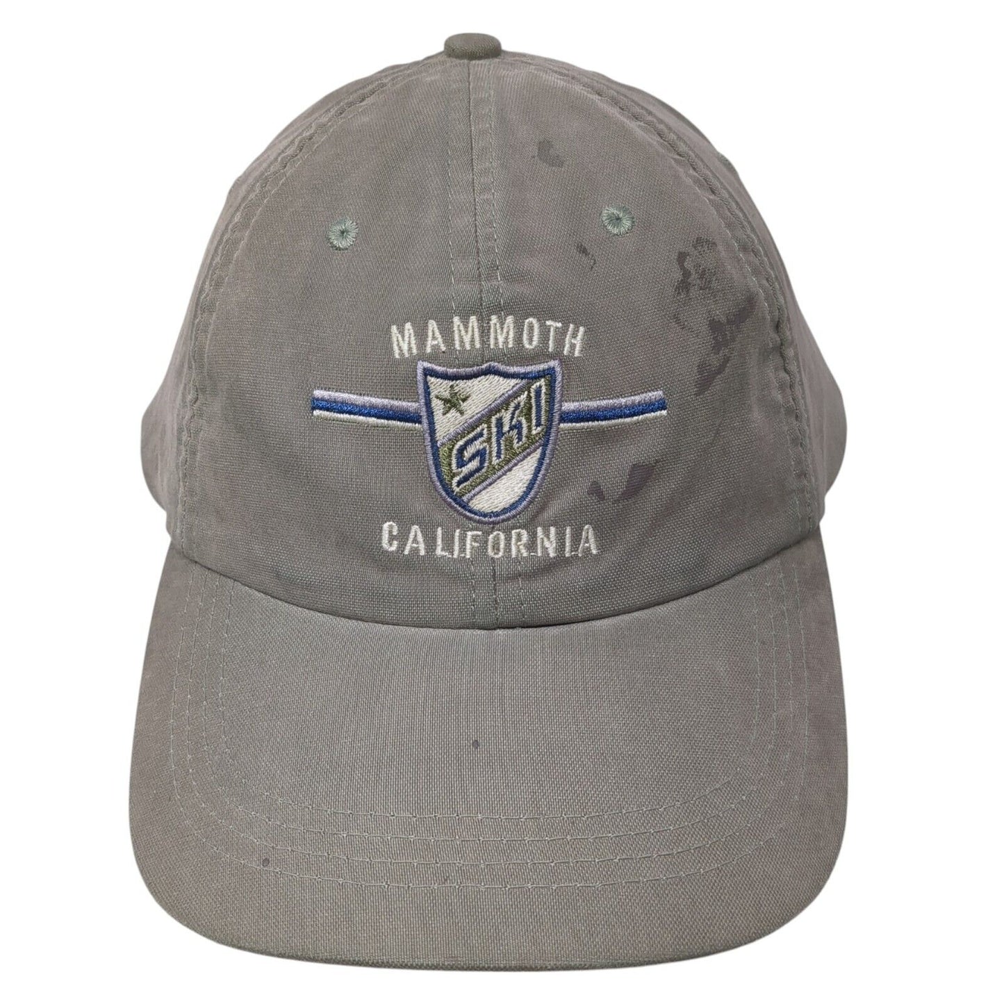 Mammoth Ski California Slideback Hat Green One Size Ouray Adjustable