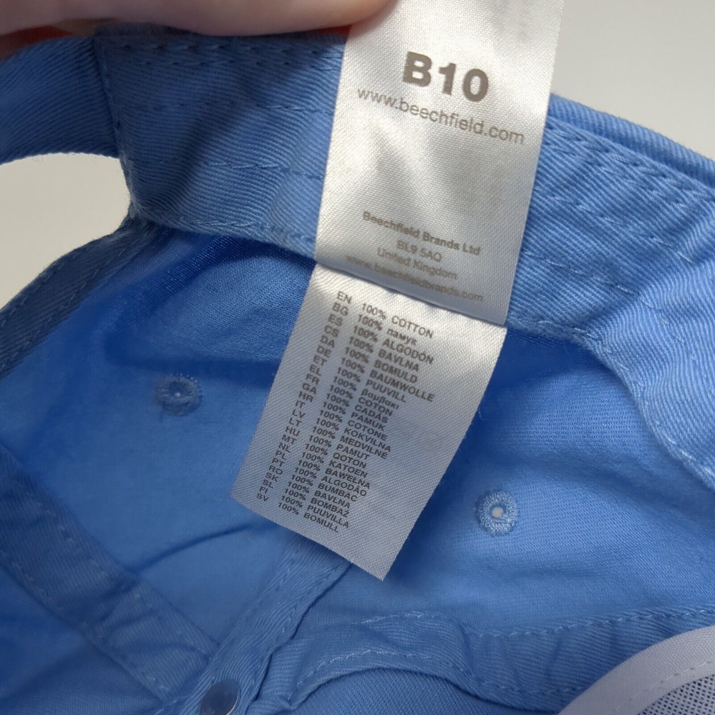 The Giverback Community Strapback Baseball Cap Blue OS Adjustable Beechfield