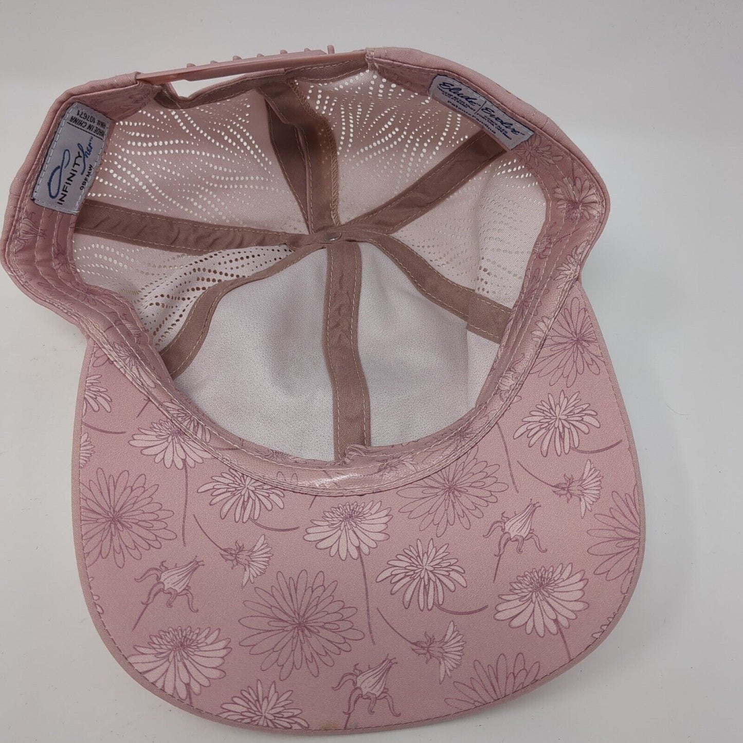 Let's Par-Tee Women's Snapback Hat Pink One Size Perforated Infinity