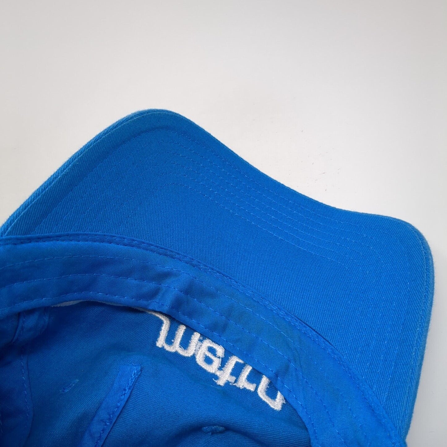 Metro Slideback Hat Blue One Size Adjustable Embroidered Vent Holes