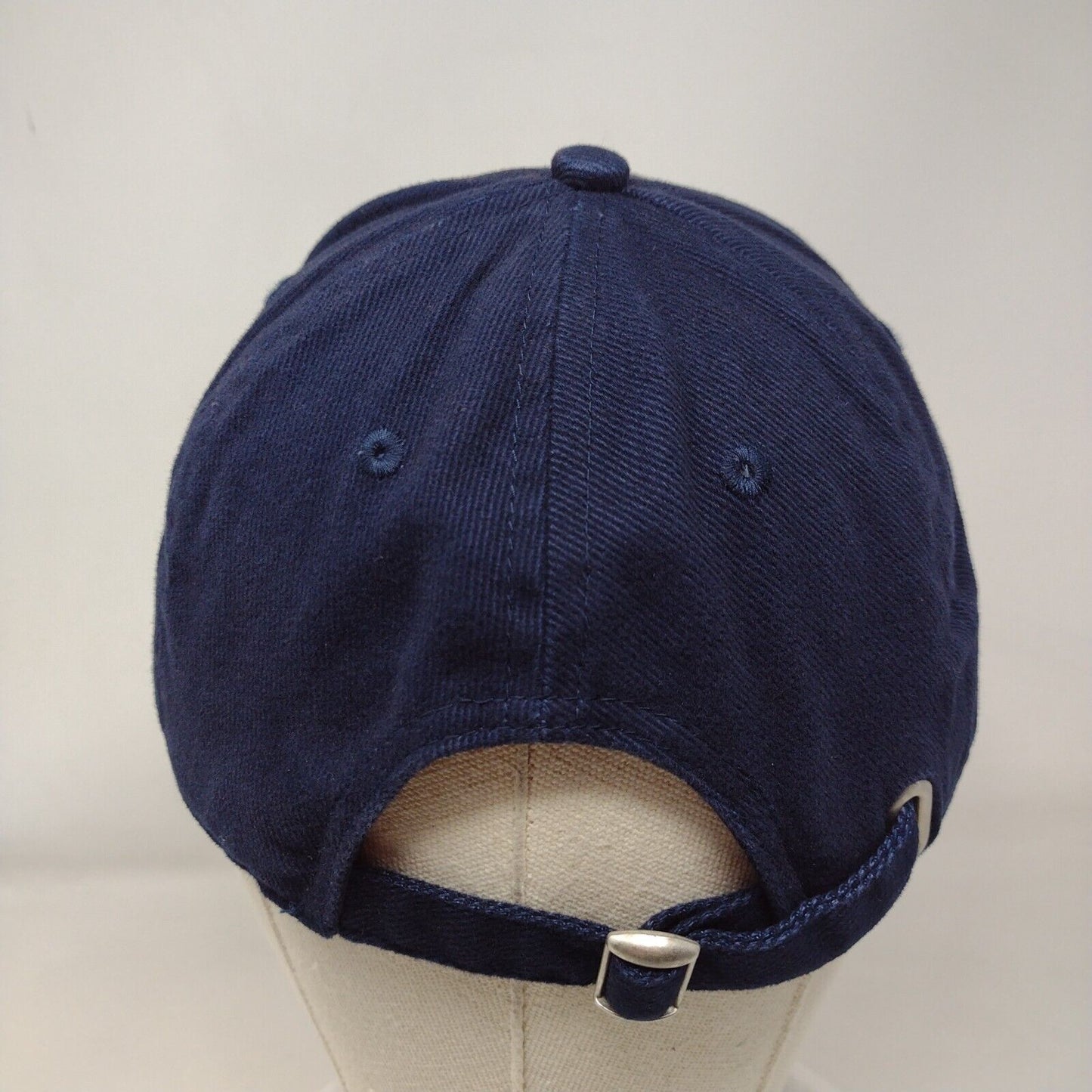 Basic Editions Slideback Hat Blue OSFM Adjustable Solid Blank 6 Panel