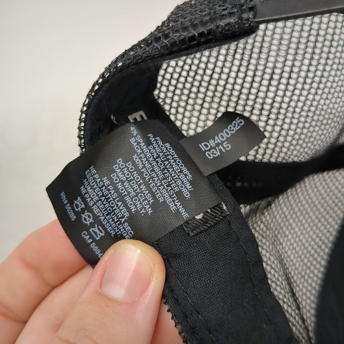 Express Trucker Hat Black One Size Mesh Back Chevron Snapback Tonal Stitch Hat