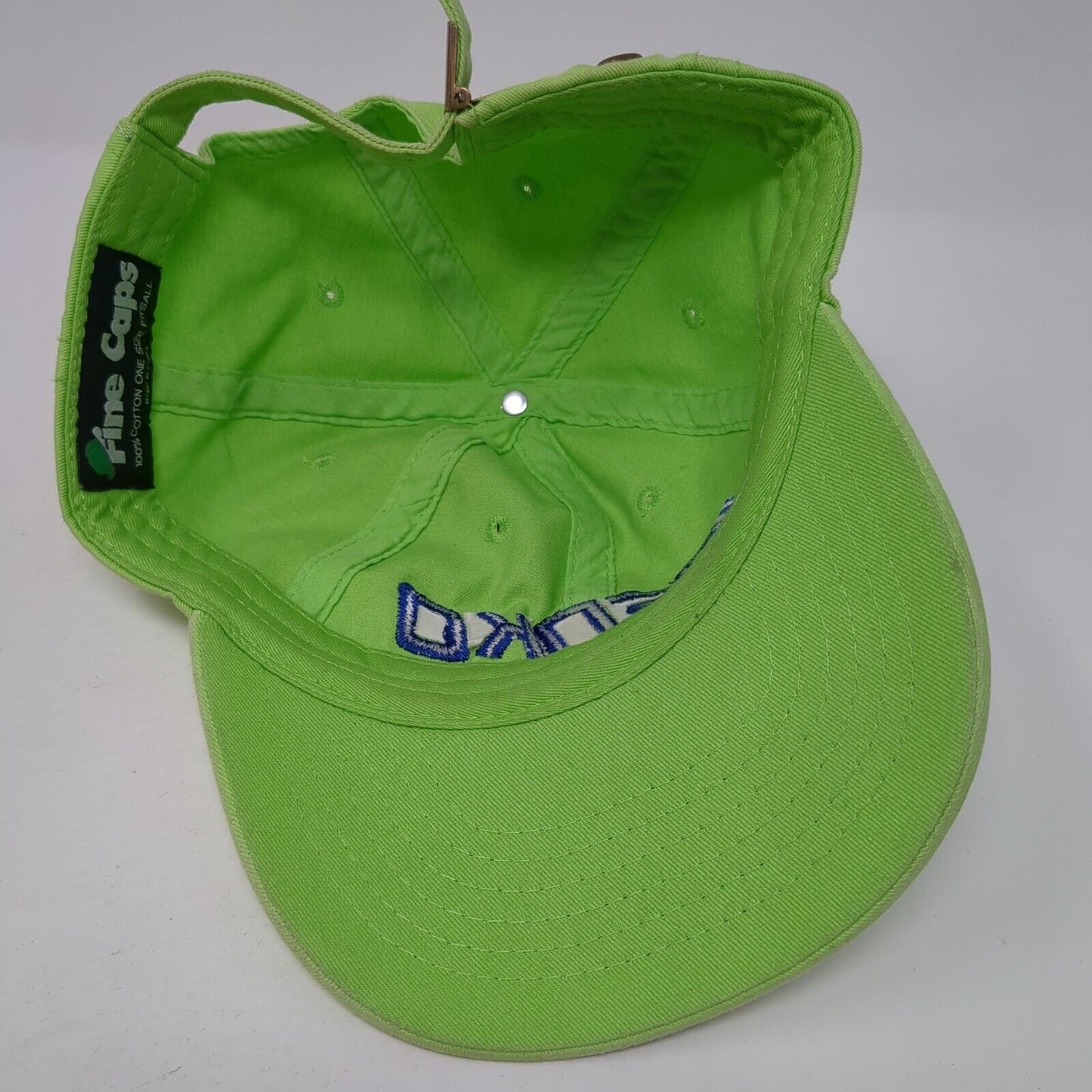 Renko Auto Sales Slideback Baseball Cap Green OS Adjustable Embroidered Fine Cap