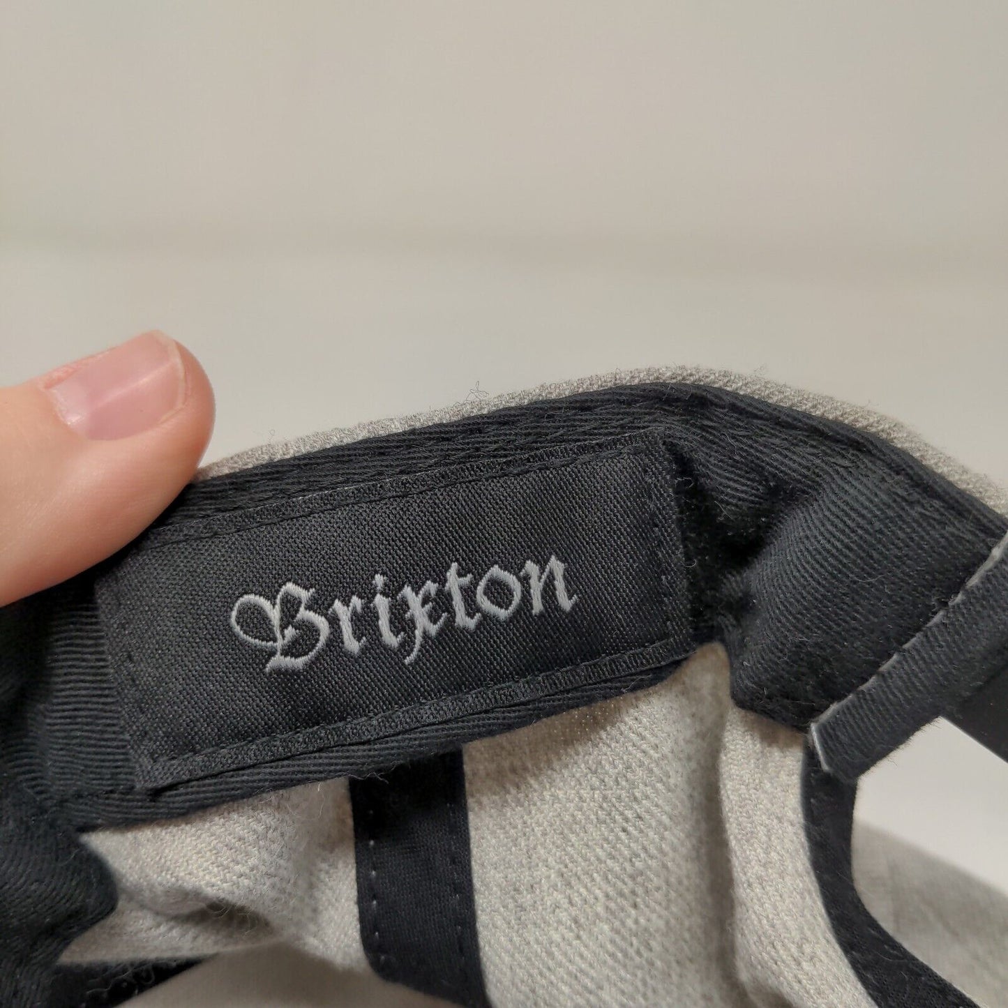 Brixton Men's Snapback Hat Gray Embroidered Logo Adjustable BRXTN