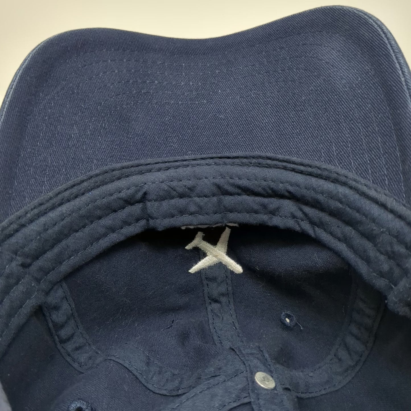 Baseball Cap Blue One Size Airplane Mode Graphic Slideback Cotton Strapback Hat