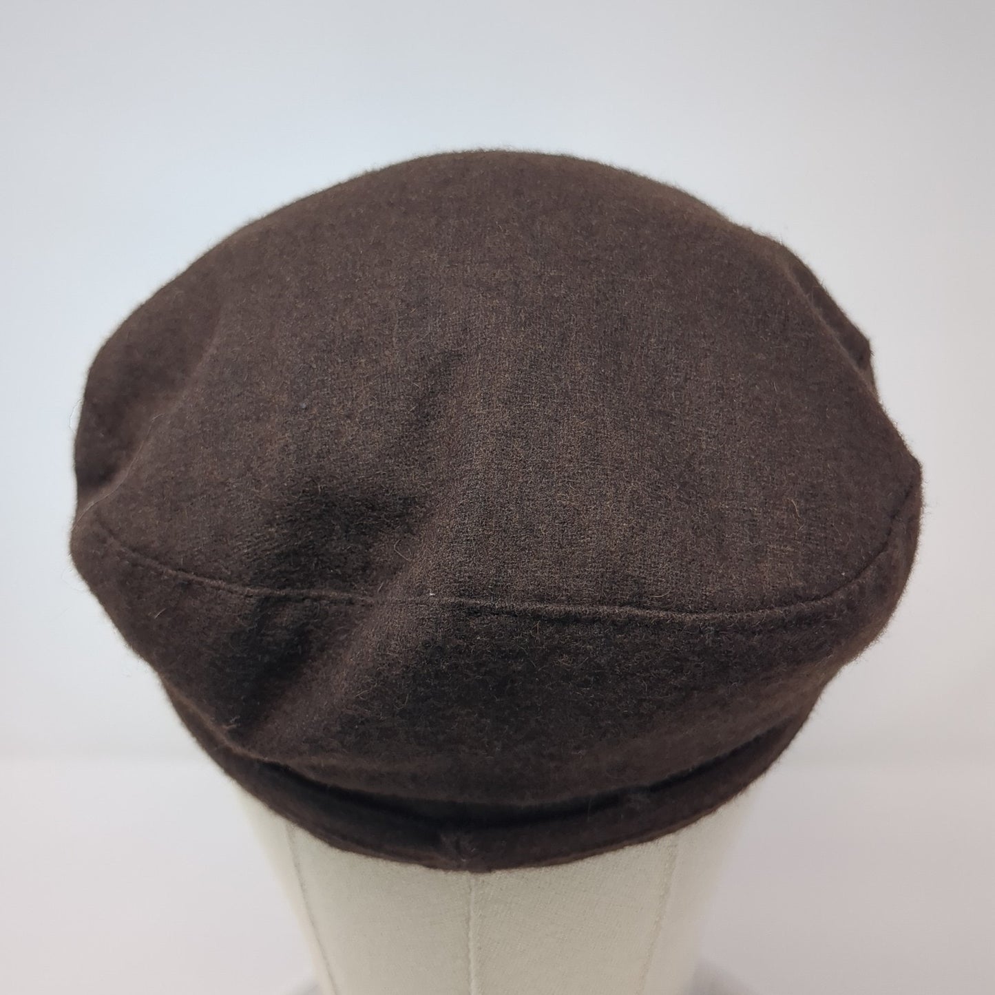 Ann Taylor LOFT Cadet Army Cap Brown One Size Bow Tie Lightweight Blank
