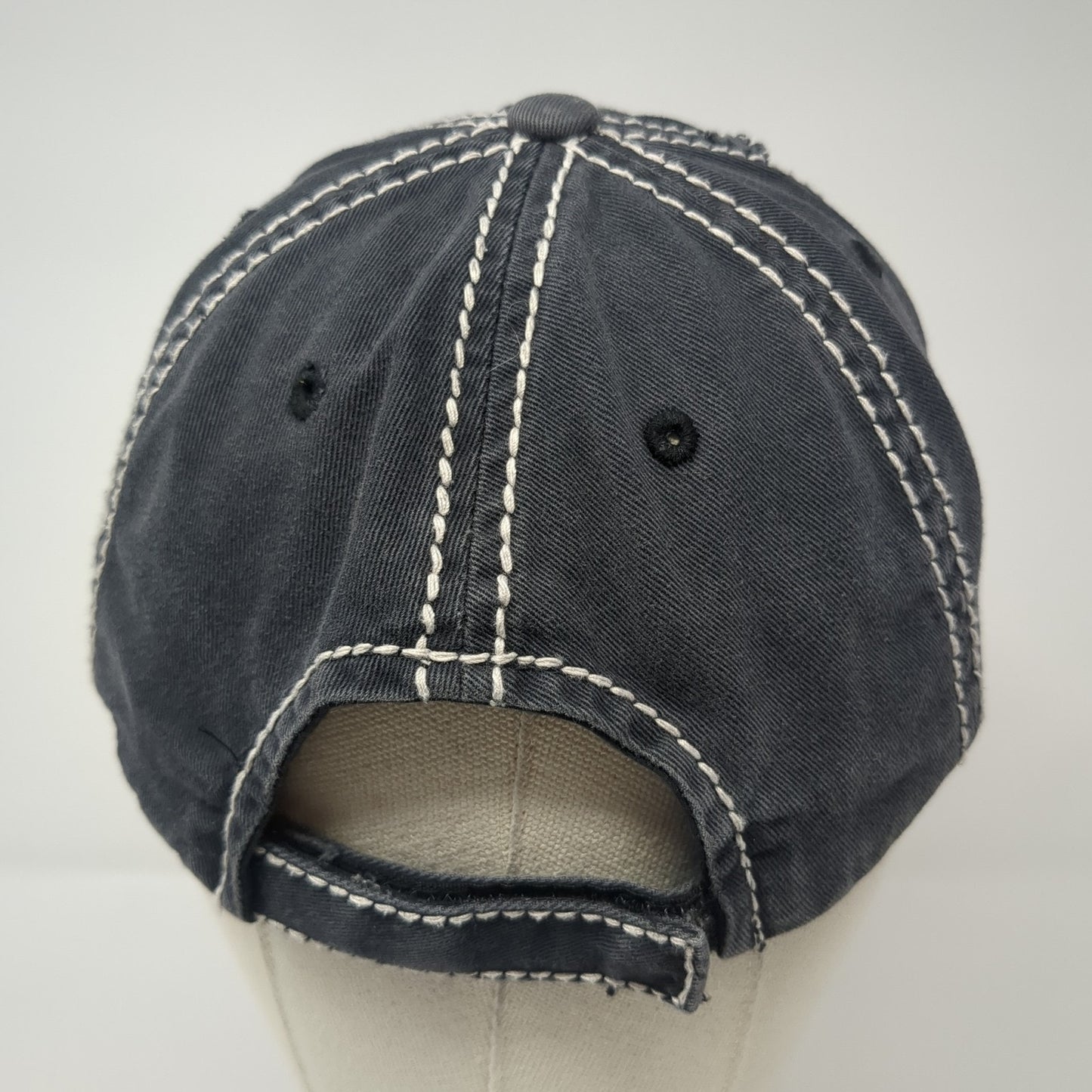 Chaos Coordinator Strapback Hat Gray One Size Adjustable Distressed