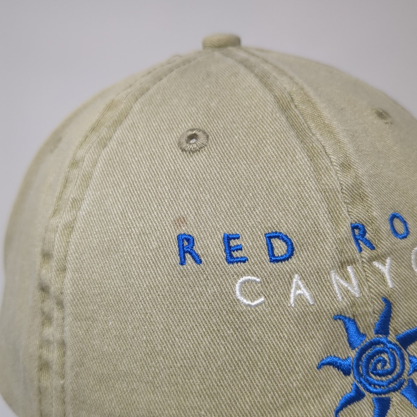 Red Rock Canyon Slideback Baseball Cap Brown One Size Adjustable Embroidered