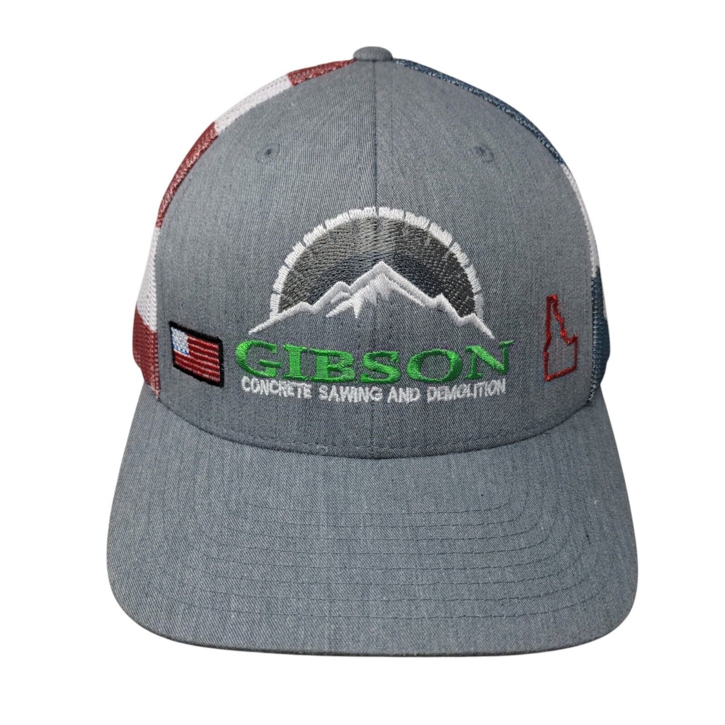 Gibson Concrete Sawing And Demolition Snapback Trucker Hat Multi One Size