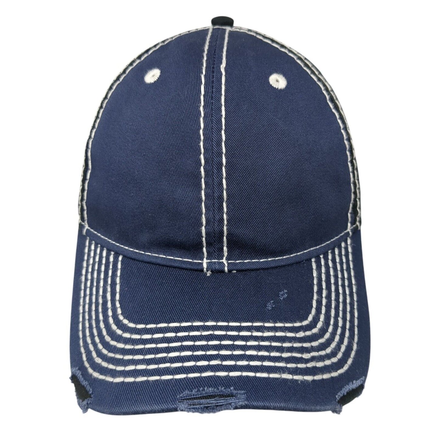 Adams Slideback Hat Multicolor One Size Adjustable 6 Panel Distressed Blank