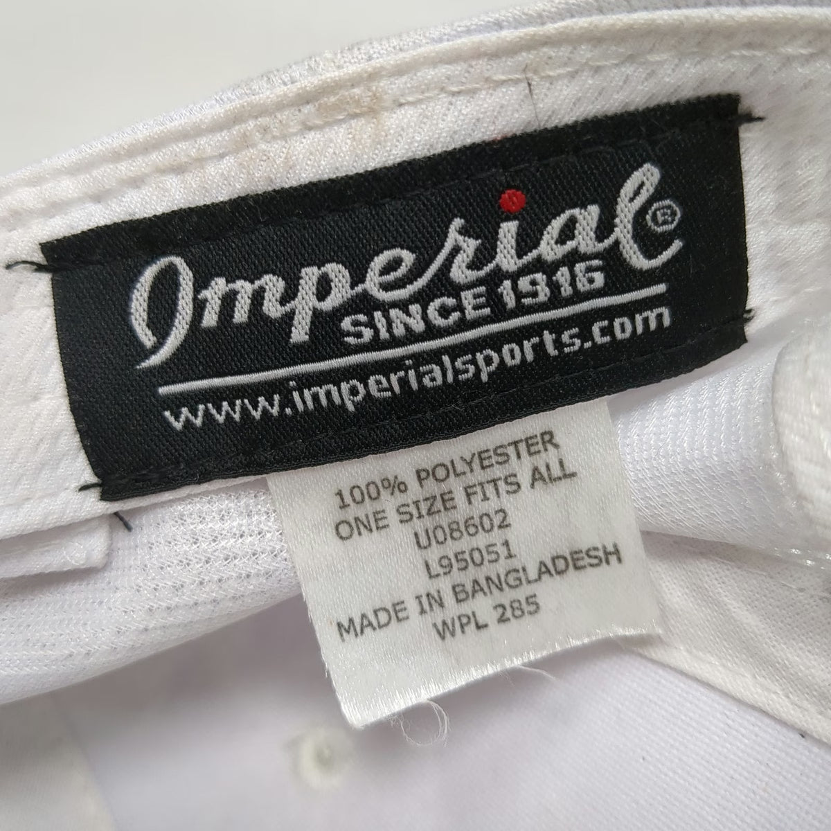 Imperial Snapback White One Size Hat Torrey Pines Golf Club Textured Pattern