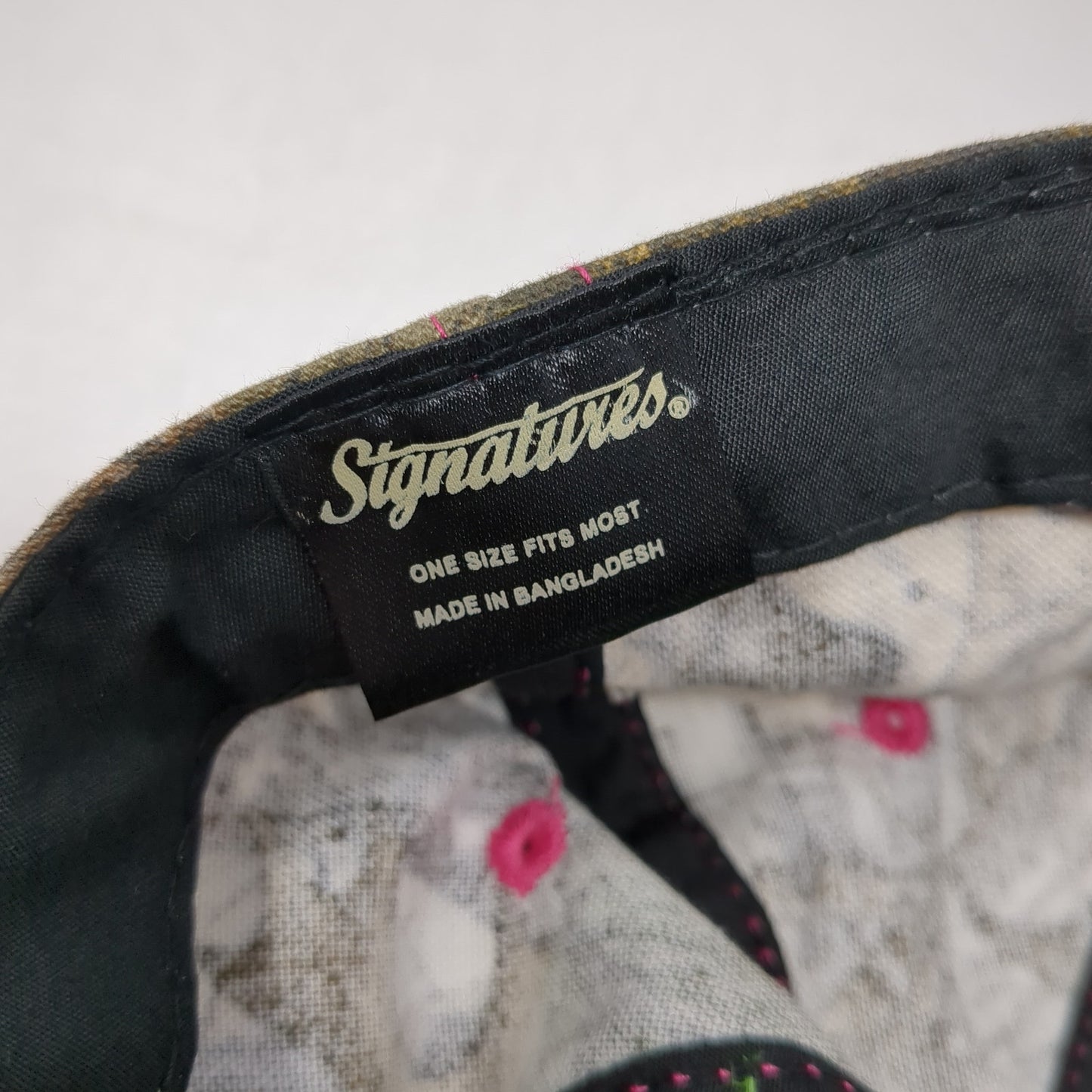 Signatures Strapback Hat Multi One Size Adjustable Camo Hunting Blank