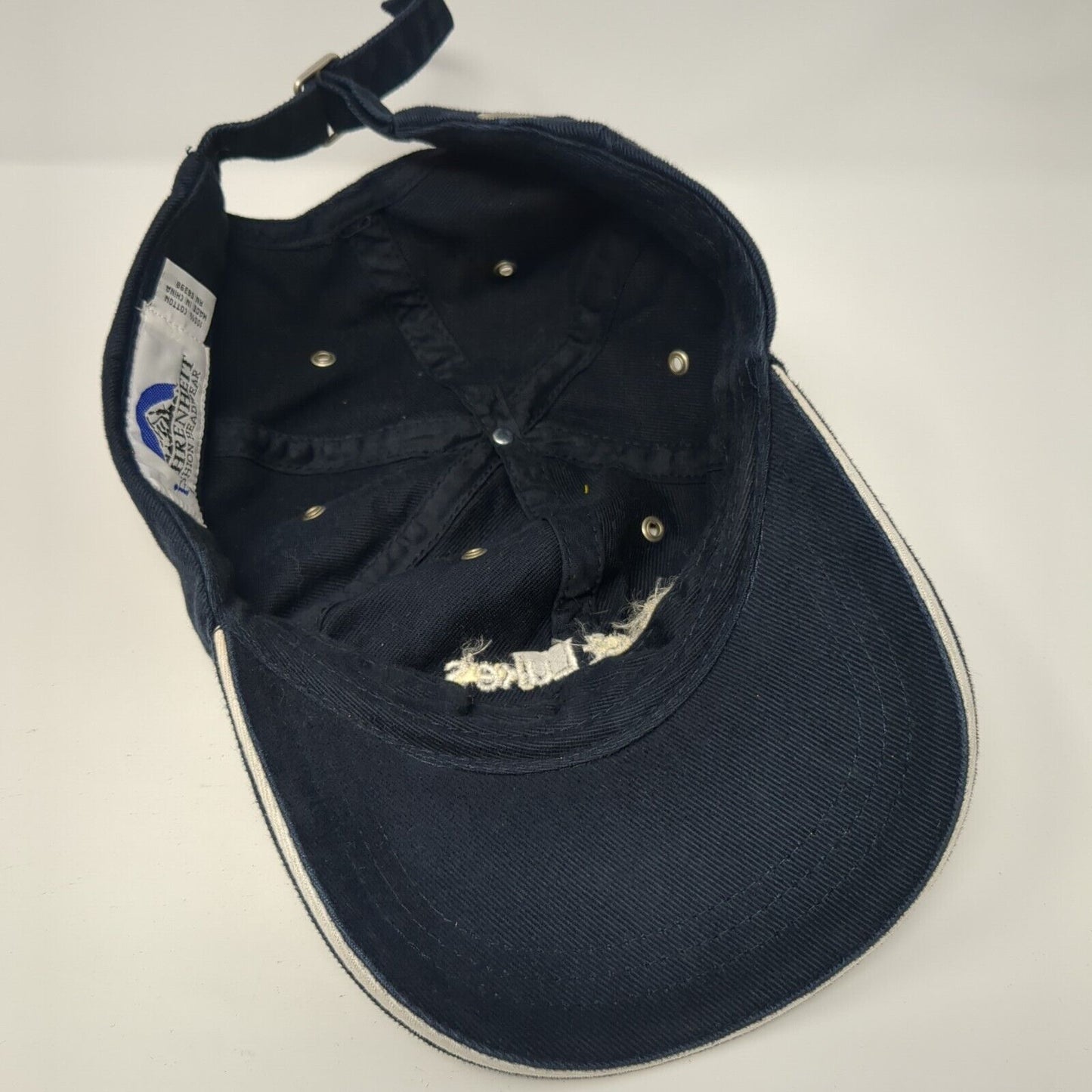 St Luke's Slideback Hat Blue One Size Adjustable Embroidered Fahrenheit